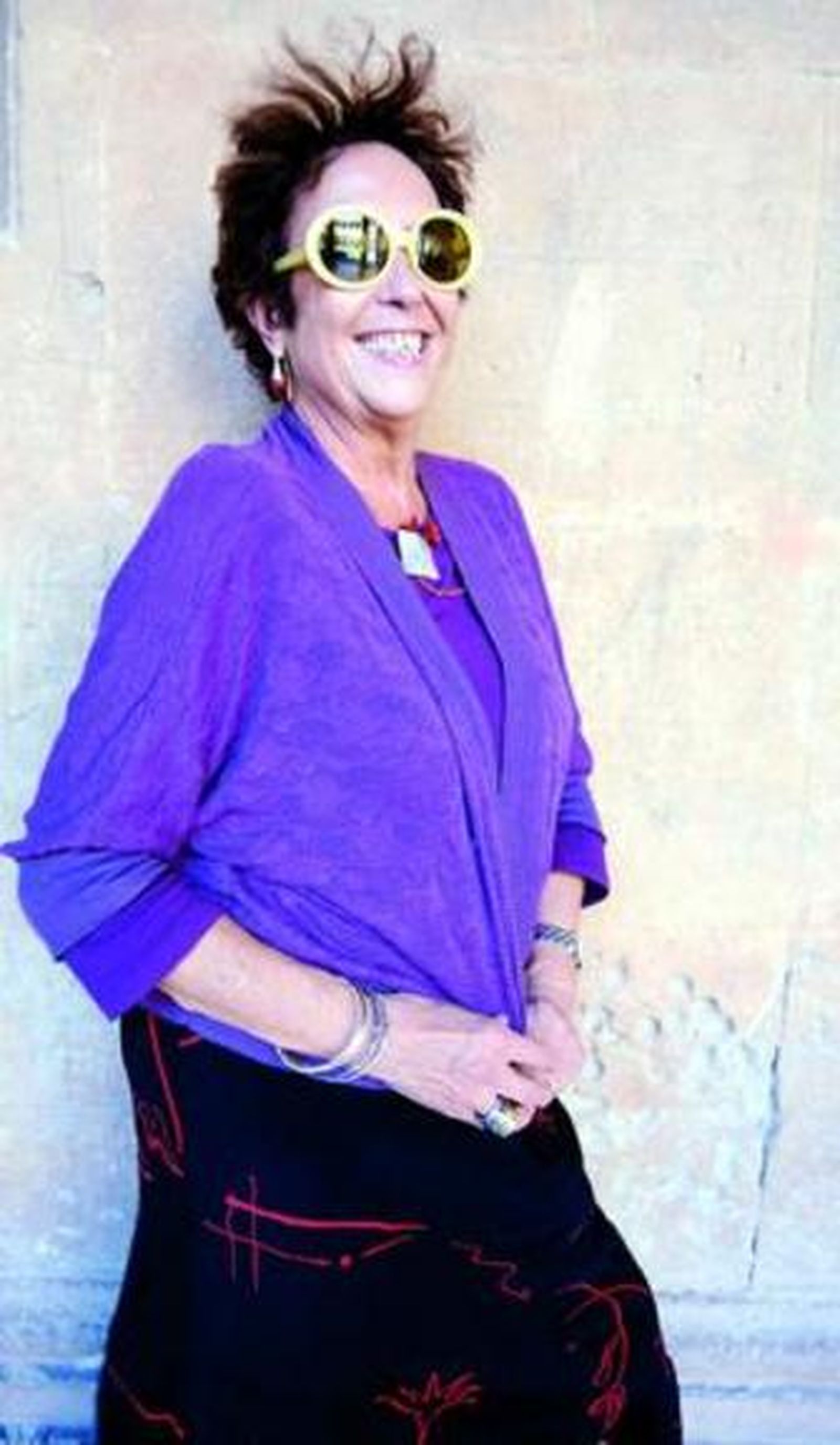 Maruja Torres, antes de su intervención en el Hay Festival.