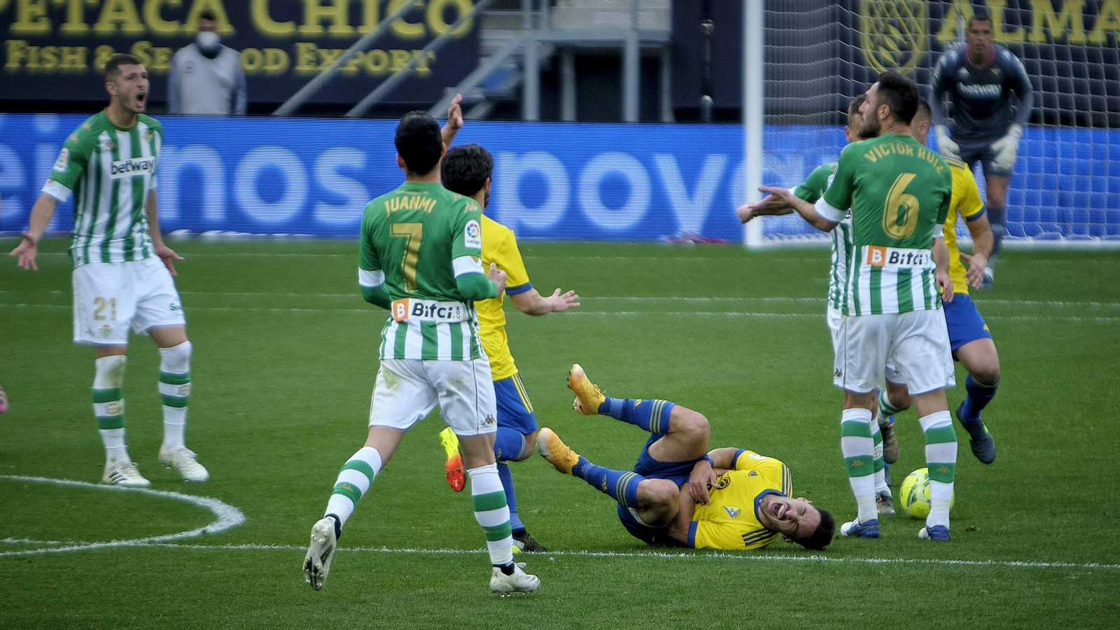 Partido Cádiz CF - Real Betis. Partido Cádiz CF - Real Betis.