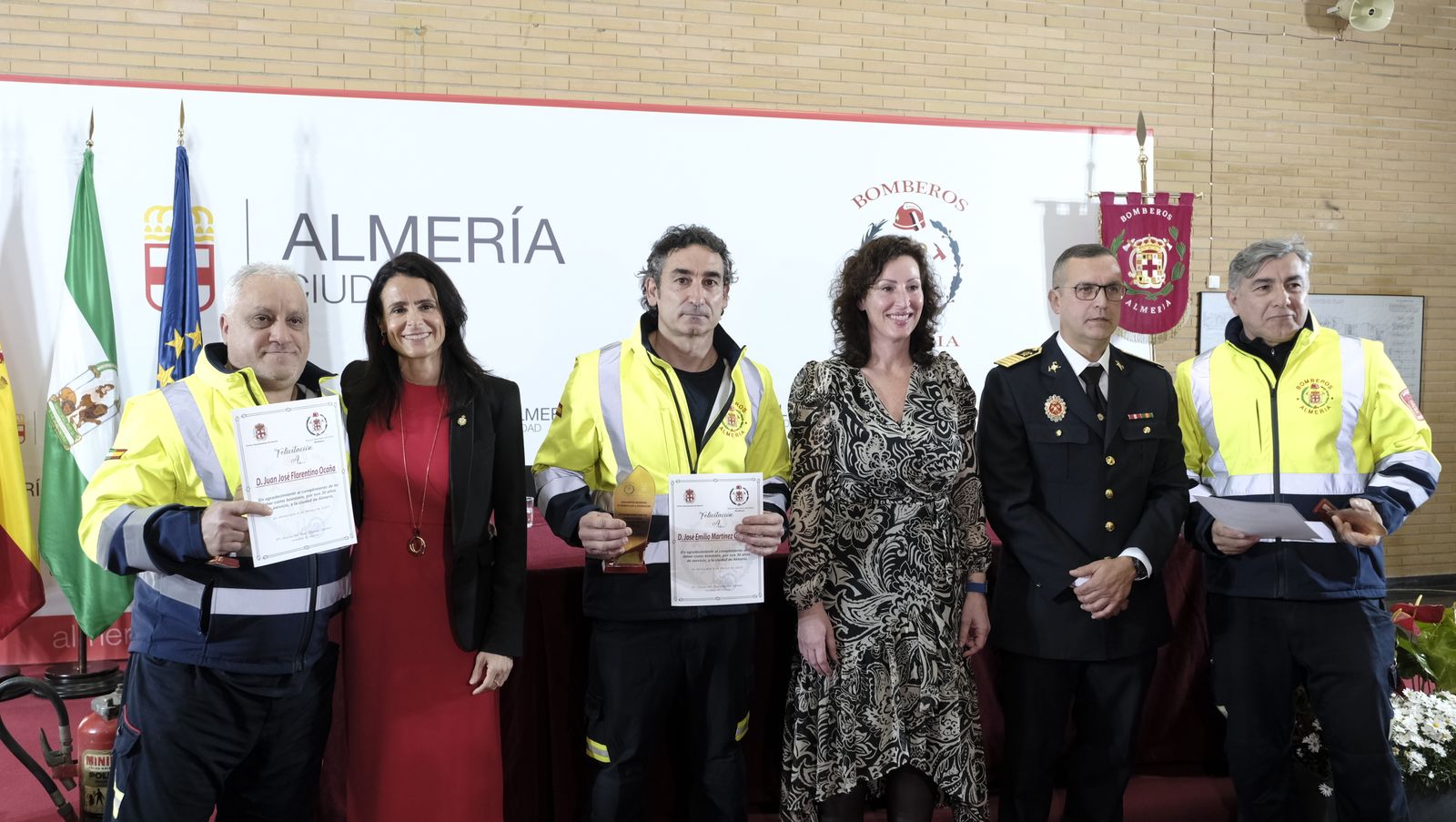 Imágenes del acto del patrón de los bomberos, San Juan de Dios. Almería