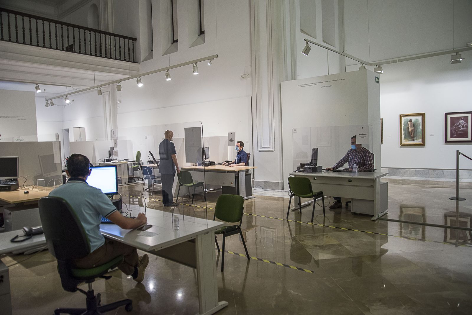 Reapertura gradual del Ayuntamiento de Granada: el 20% de la plantilla ya está presencial