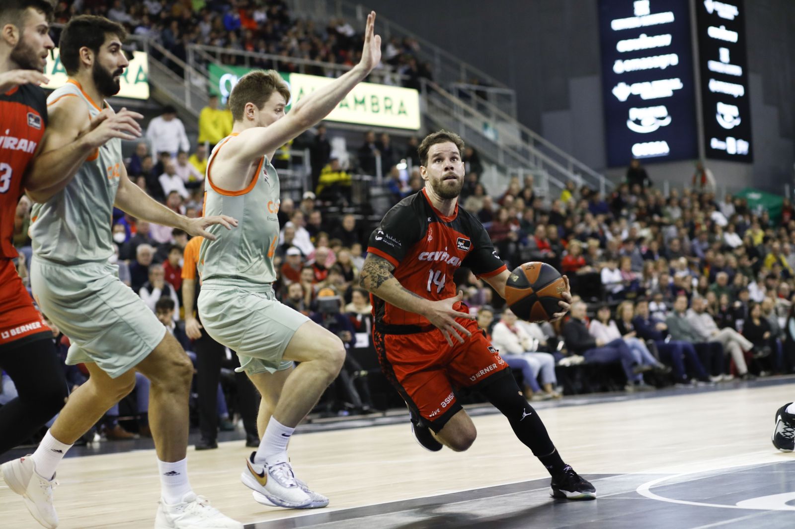 Christian Díaz, en el encuentro ante Baskonia.