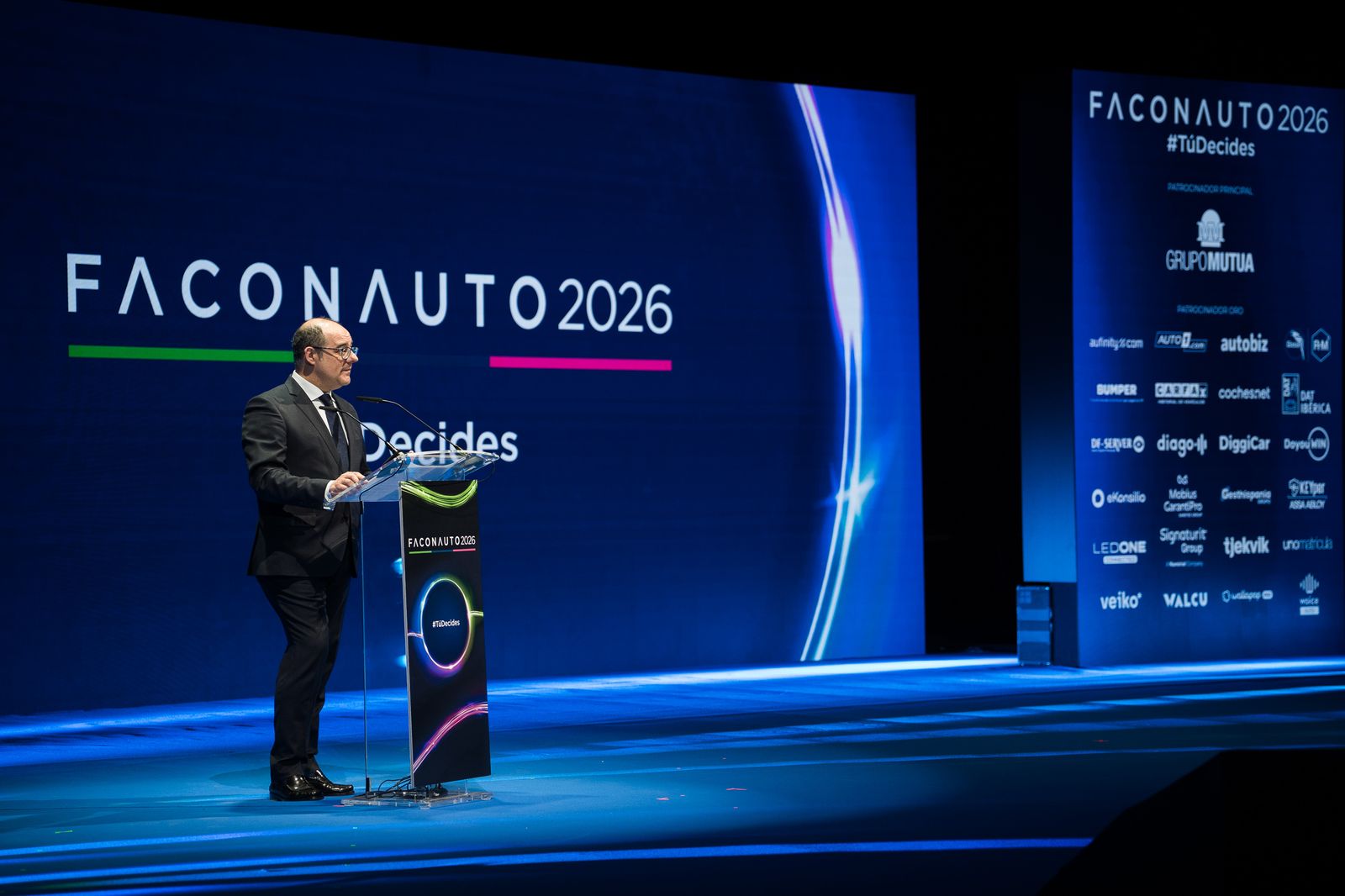 José Ignacio Moya, director general de Faconauto, en la inauguración del congreso de la organización.