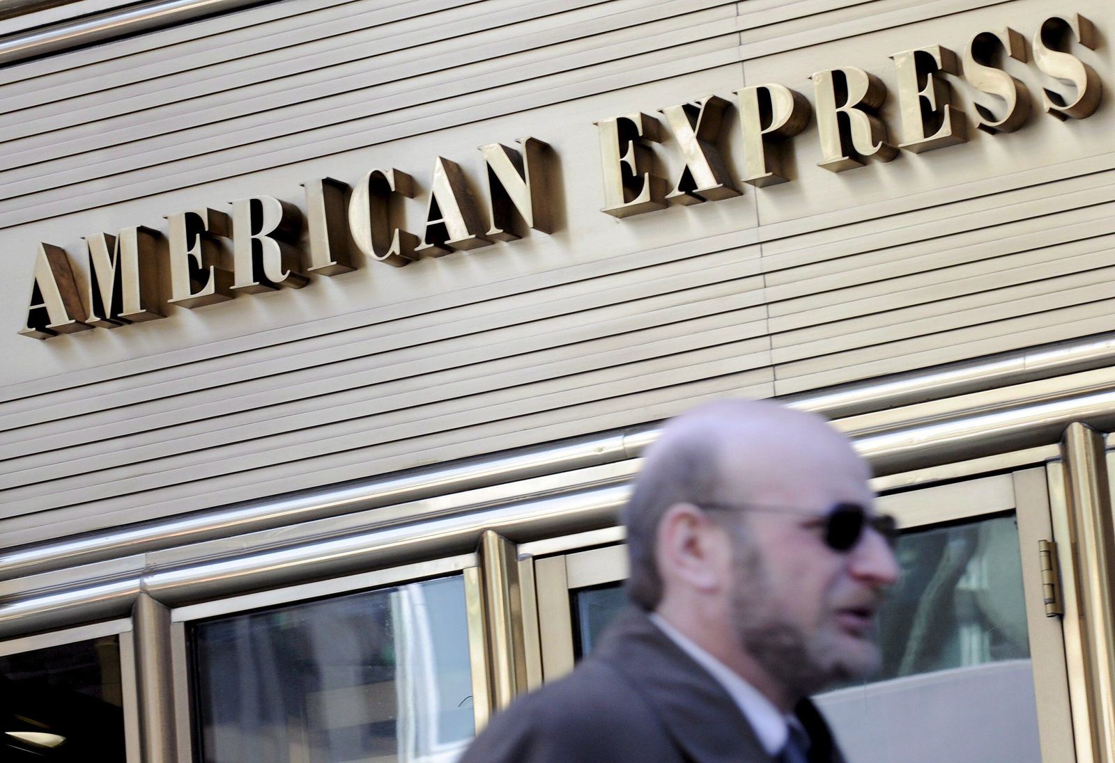 Oficina de American  Express  en Nueva York, Estados Unidos.