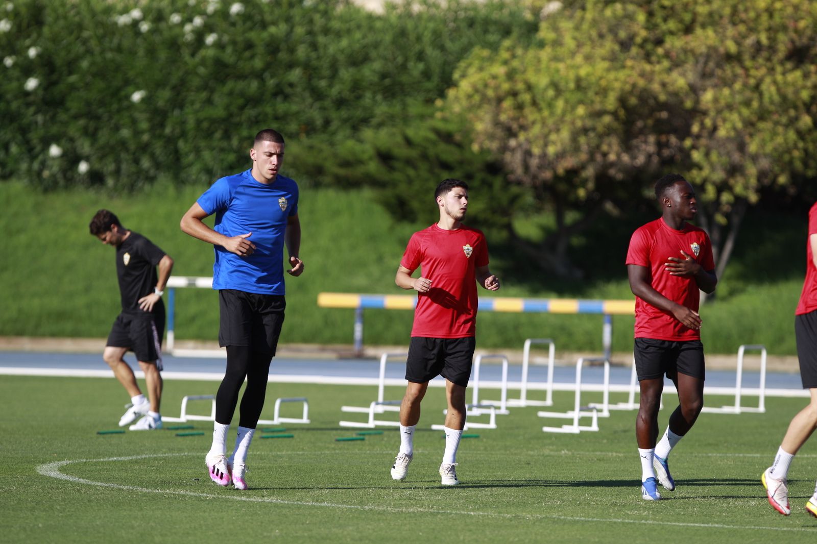 Imágenes del primer entramiento de la U.D. Almería en la Liga Santander, temporada 2022-2023