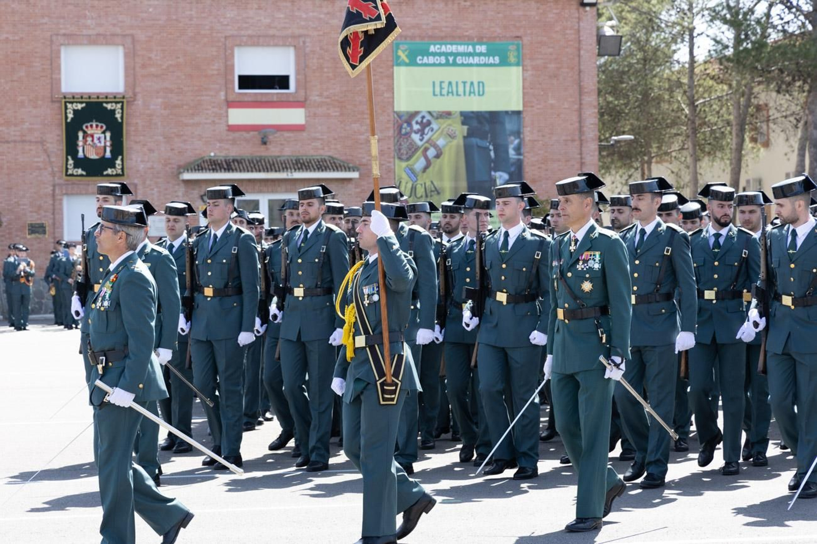 Jura de bandera de la 130ª promoción de guardias civiles de la Academia de Baeza