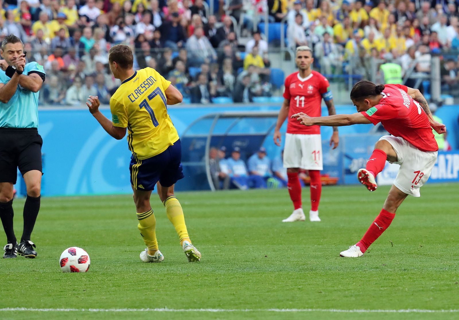 Las imágenes del Suecia-Suiza