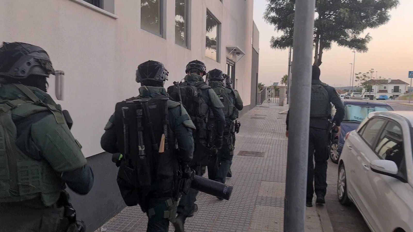 Dispositivo desplegado por la Guardia Civil desde primeras horas de este martes
