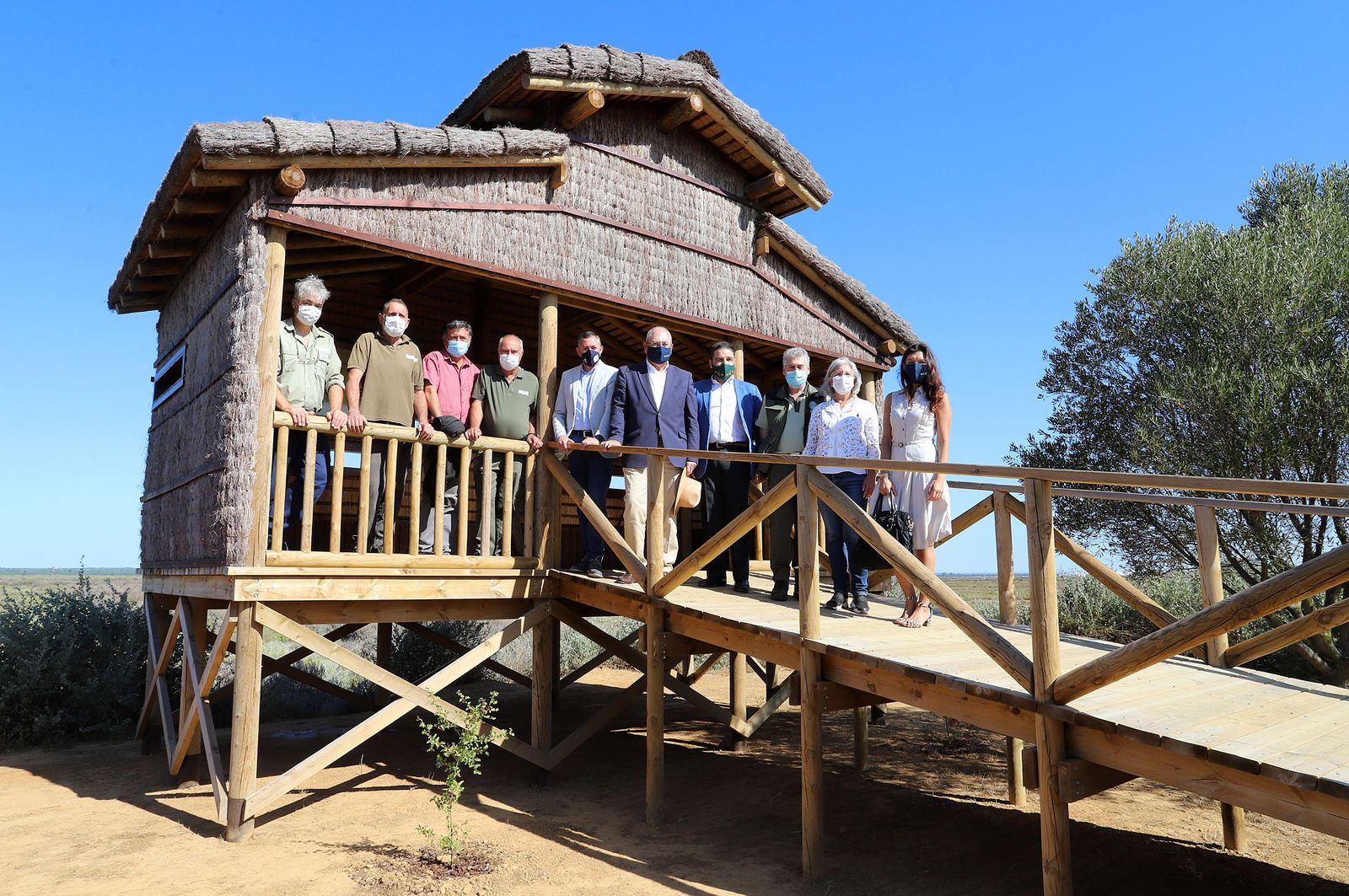 Inauguración del nuevo observatorio del Águila Pescadora en Marismas del Odiel