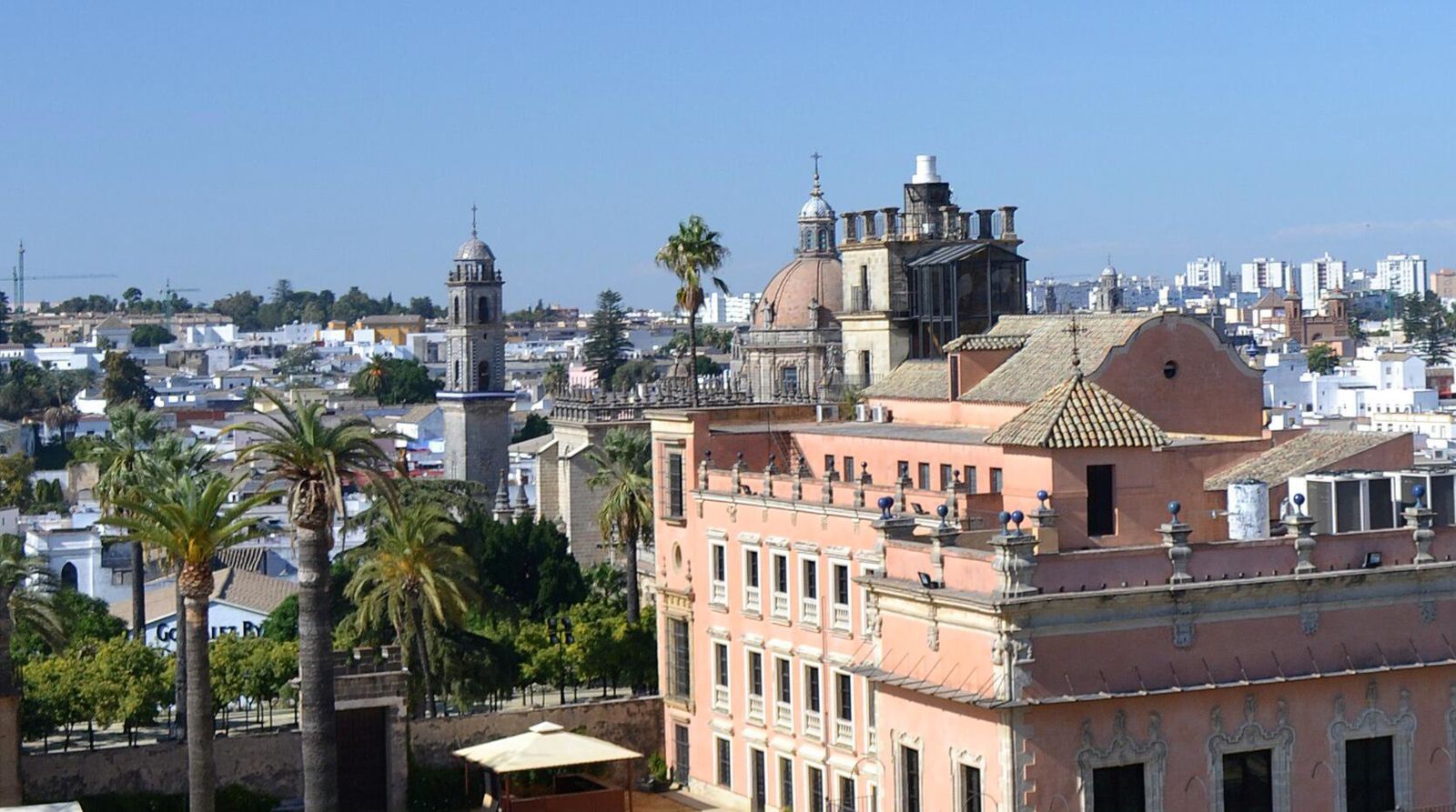 Vista aérea del centro de Jerez.