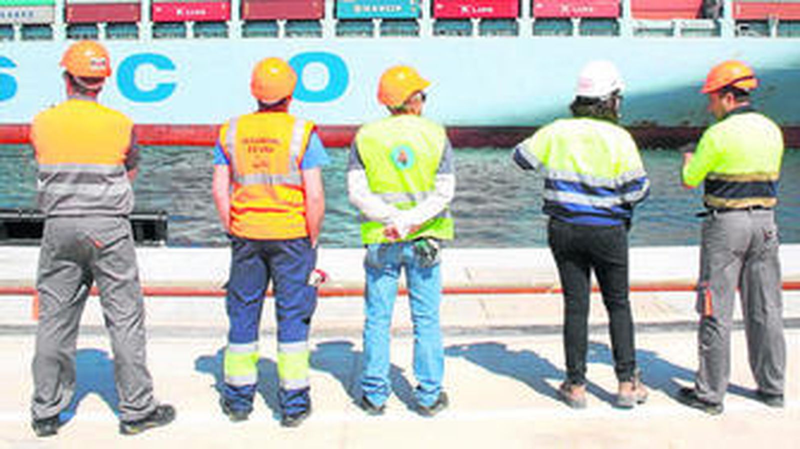 Trabajadores del puerto Bahía de Algeciras, en TTIA.