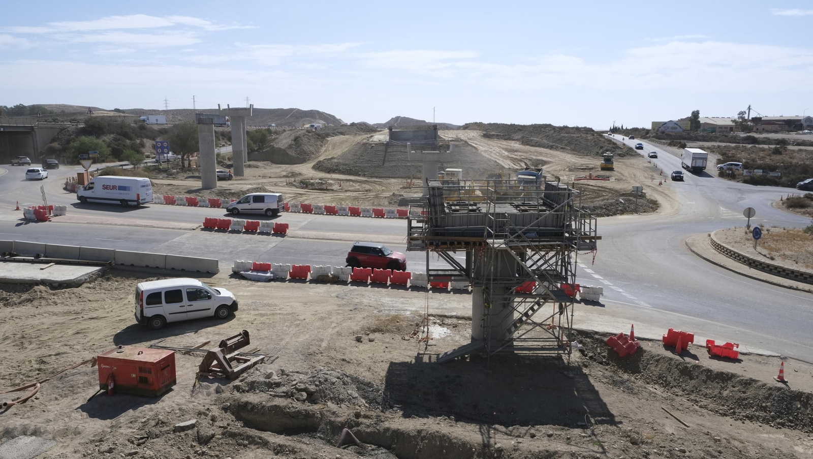 Las obras del nuevo enlace de Viator, en imágenes