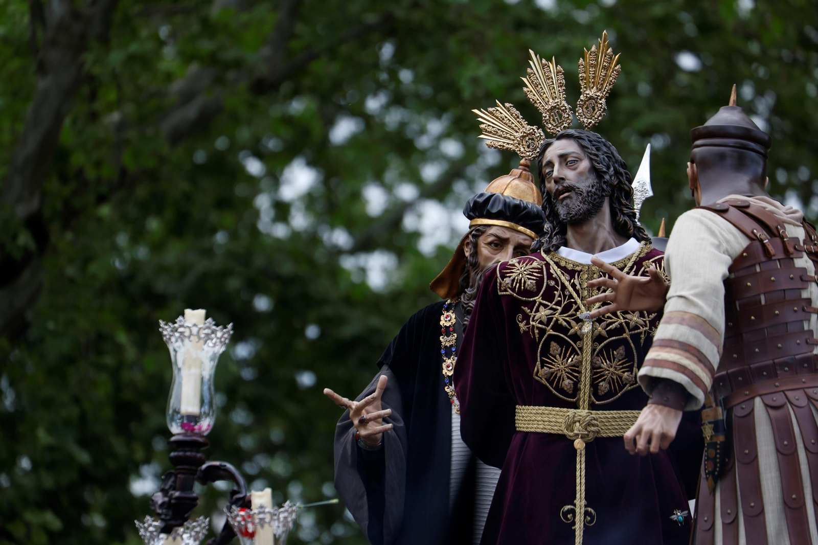 Las imágenes de la hermandad del Perdón  el Miércoles Santo en Córdoba