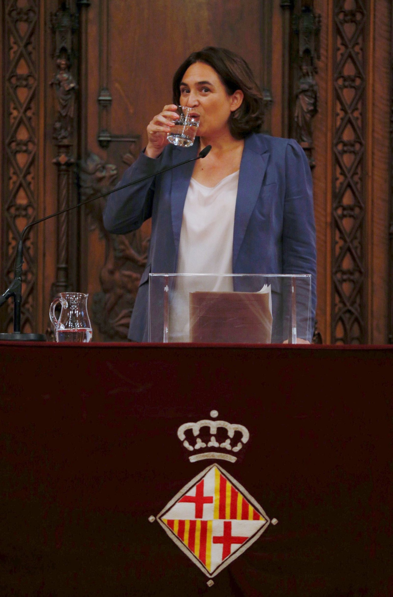 La alcaldesa de Barcelona  Ada Colau