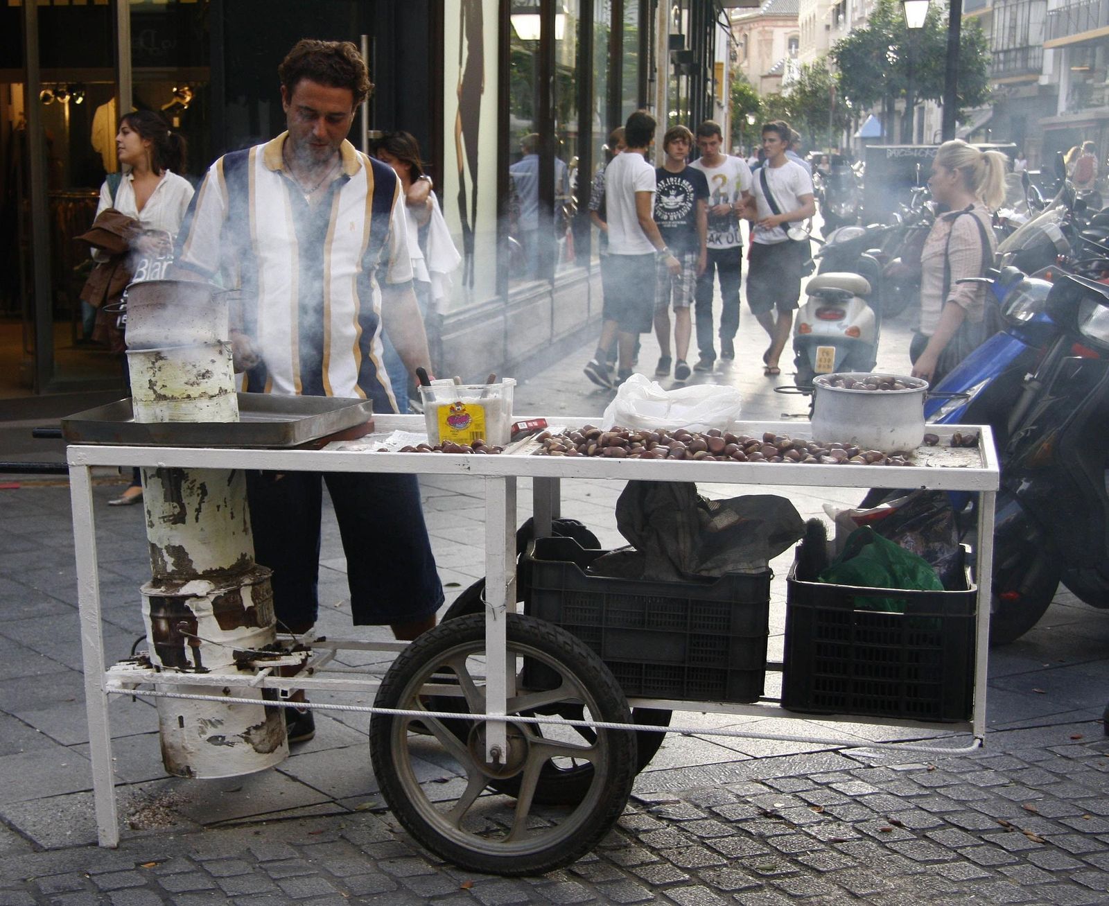 El castañero del cruce Rioja-Tetuán.