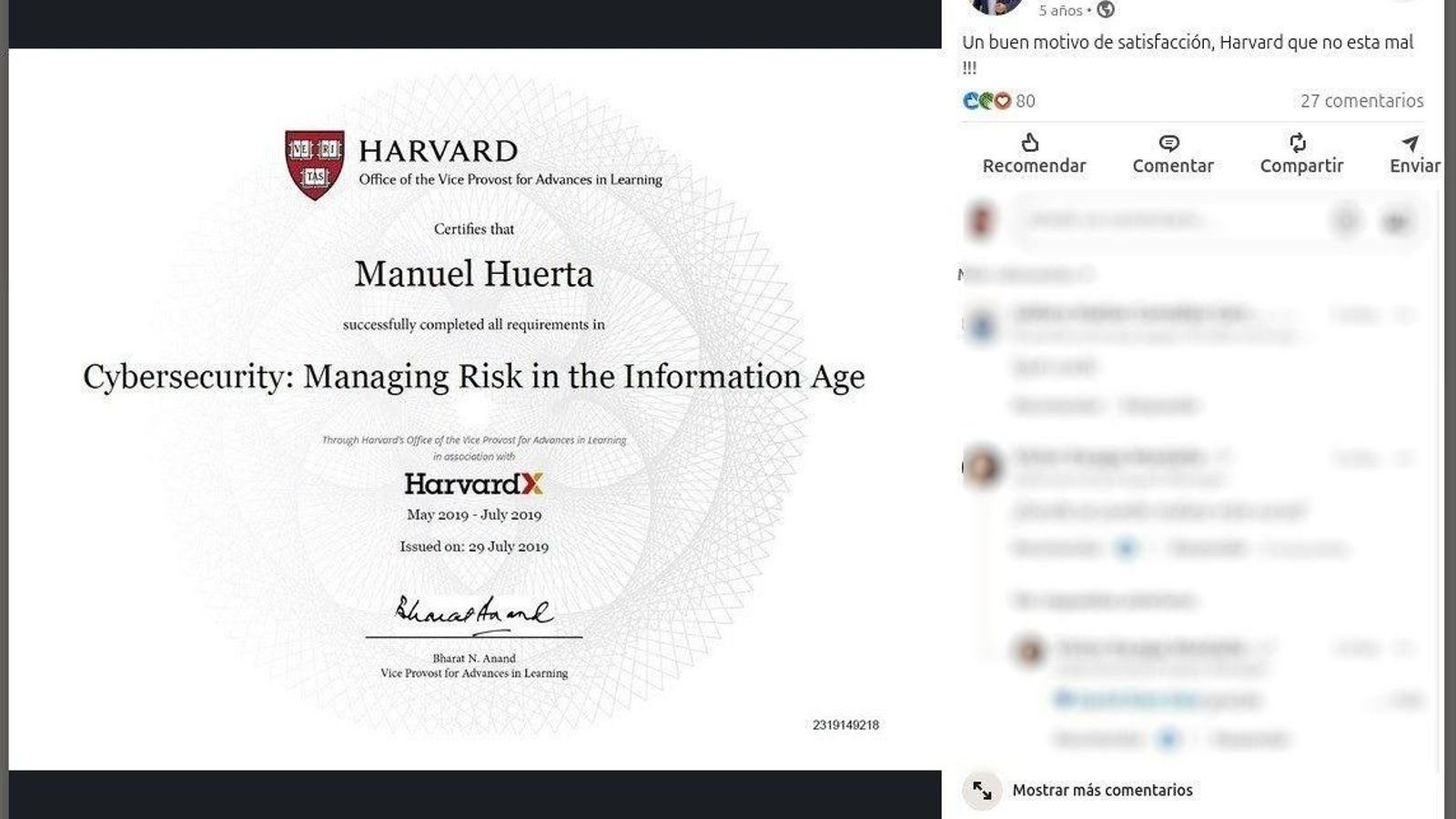 El master de Manuel Huerta.