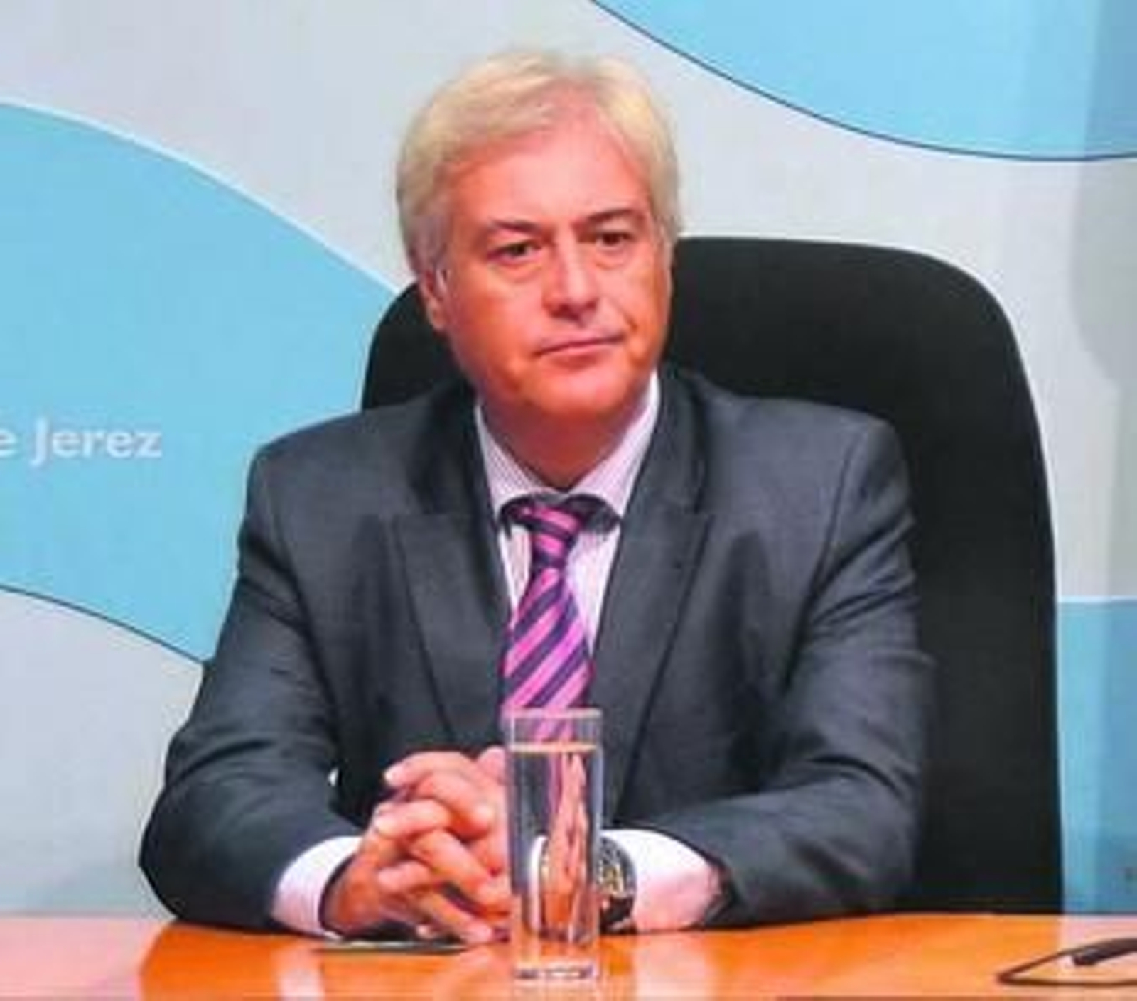 Juan Carlos González, presidente de la Fundación del Xerez, en una rueda de prensa.