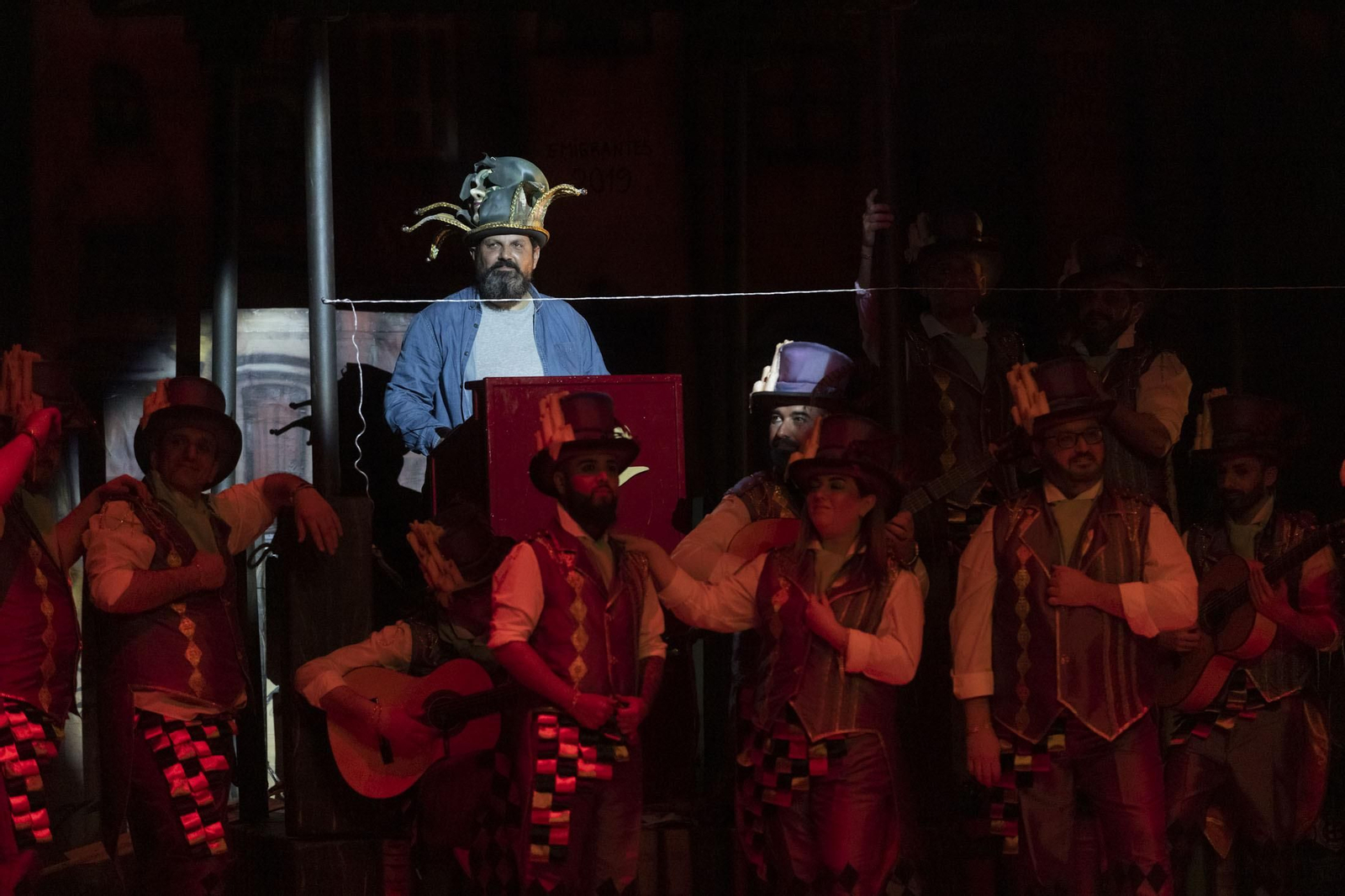 Imágenes de la actuación de la comparsa ‘El pregón’ de Huelva en el Carnaval Colombino