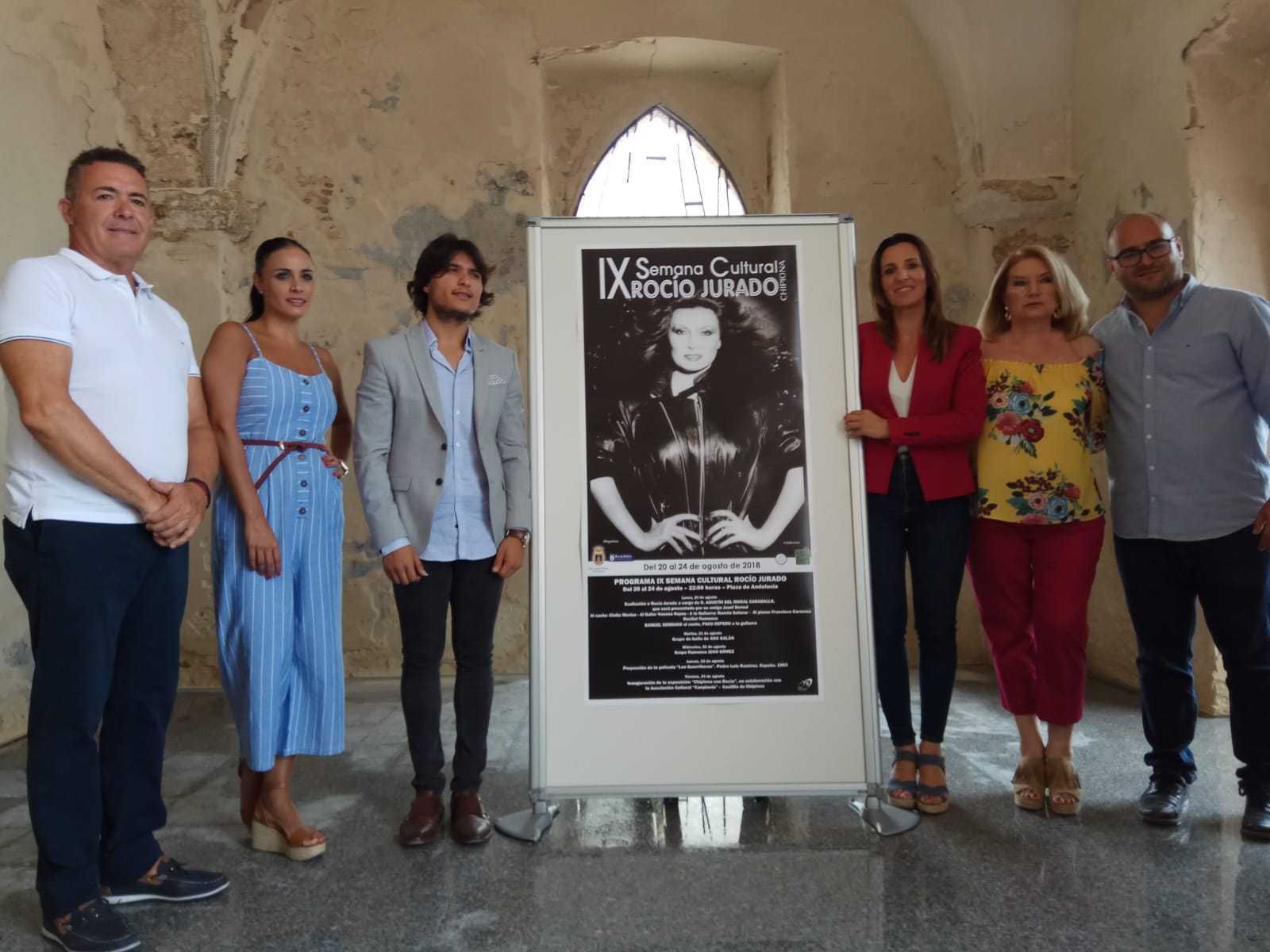 Un momento de la presentación de la IX Semana Cultural de Rocío Jurado en el Castillo de Chipiona.