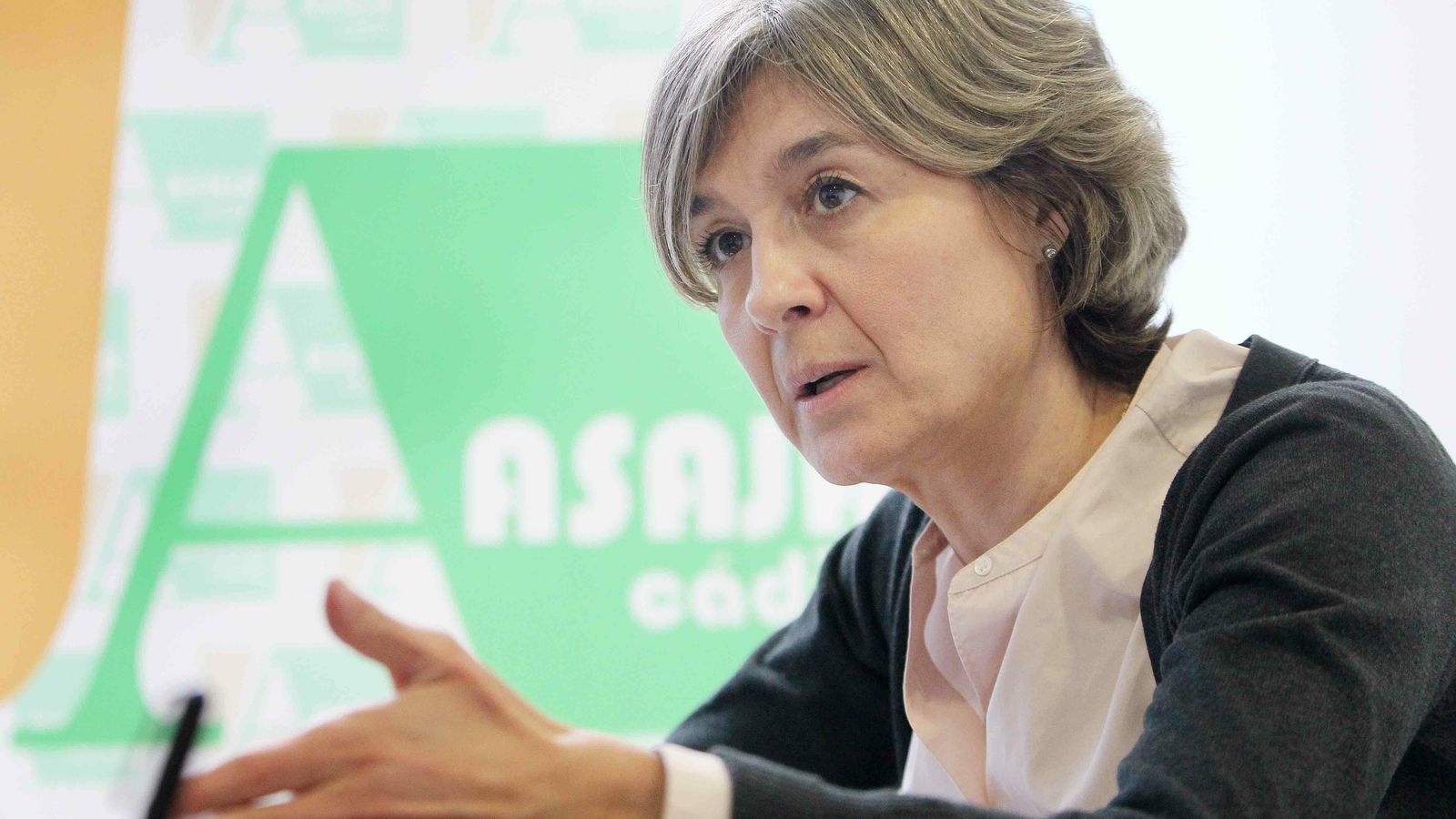 Isabel García Tejerina en un momento de la entrevista.