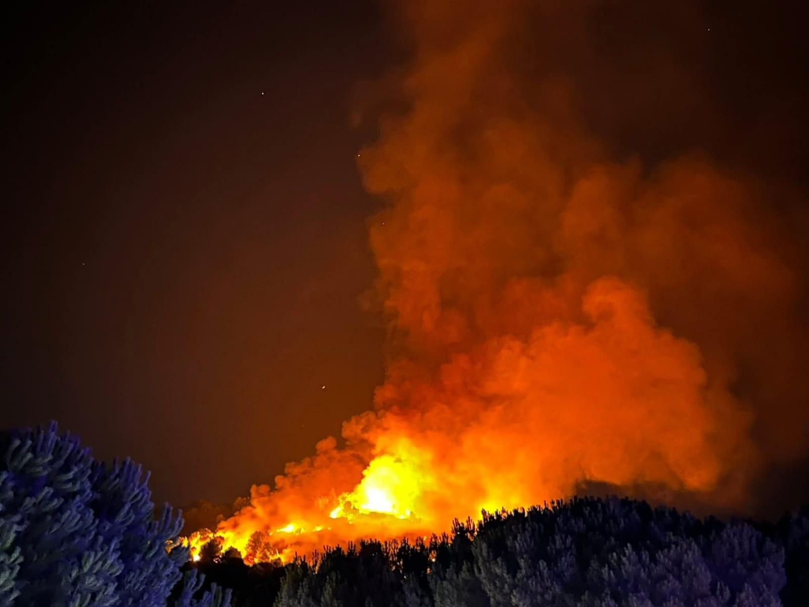 Incendio en Monda.