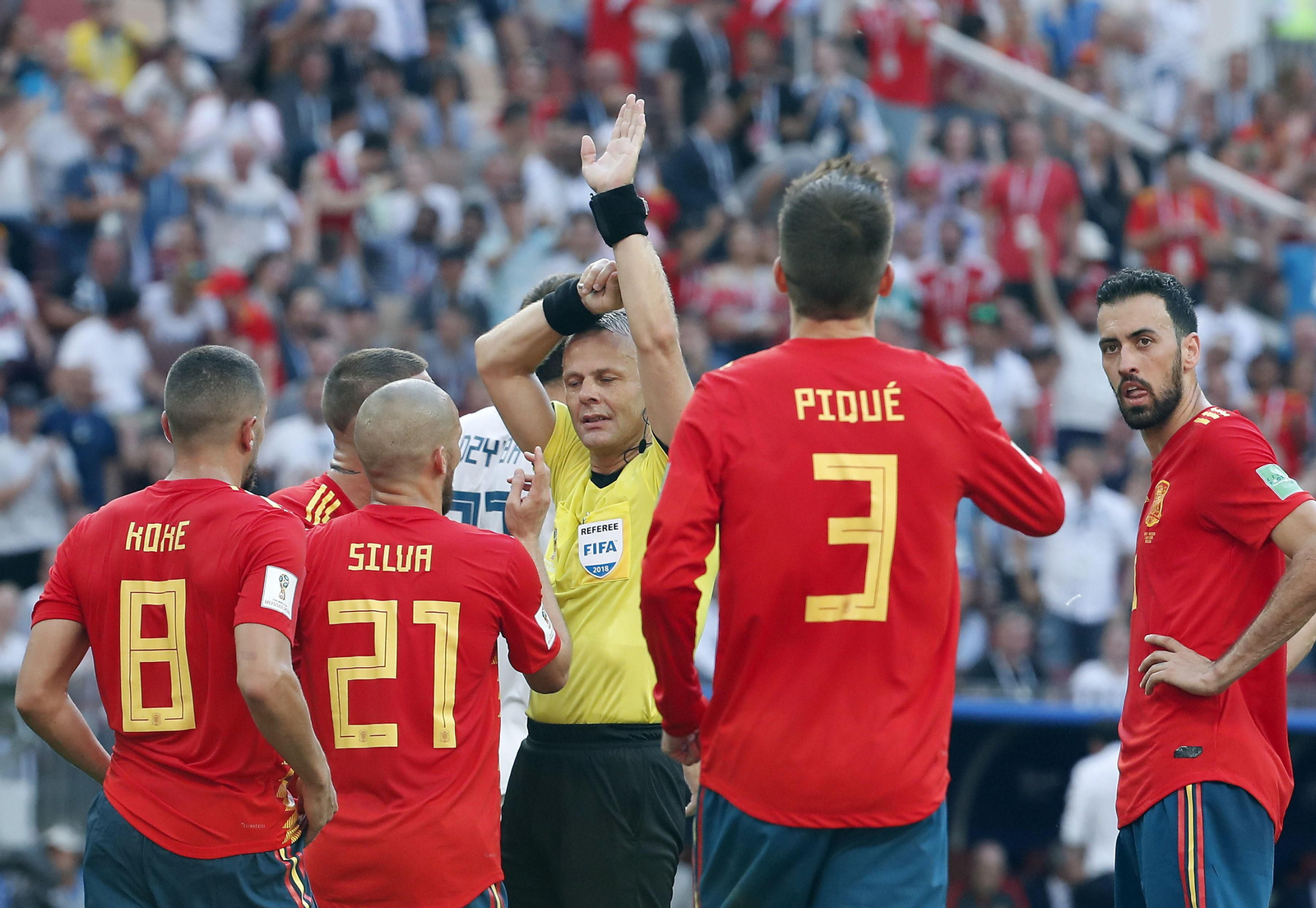 Las imágenes del España-Rusia