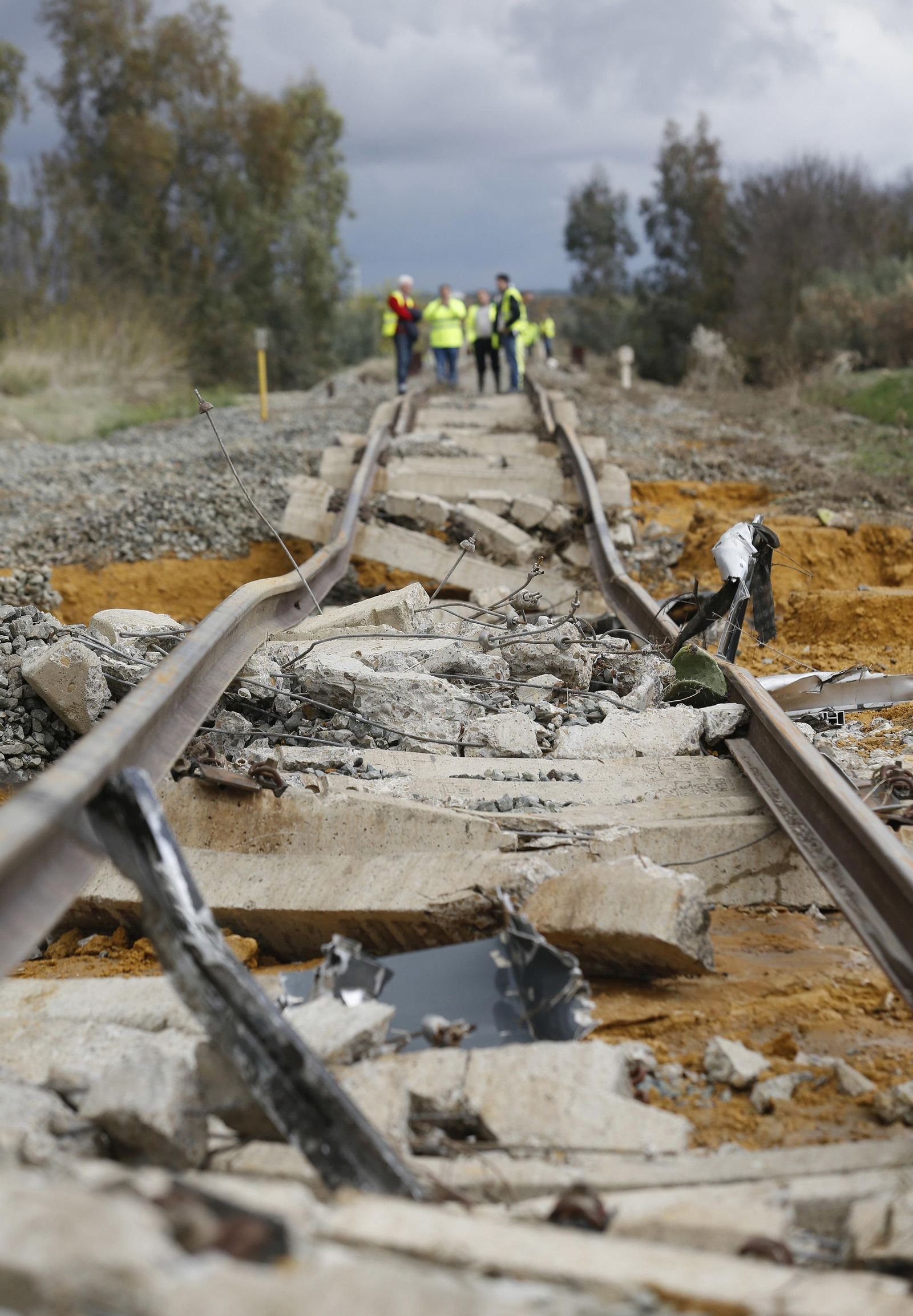 Las imágenes del descarrilamiento del tren en Arahal