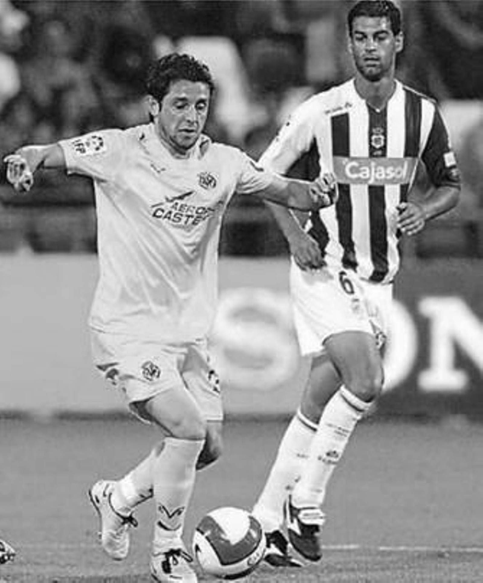 Gerard López, en un partido contra el Villarreal con el Recre.