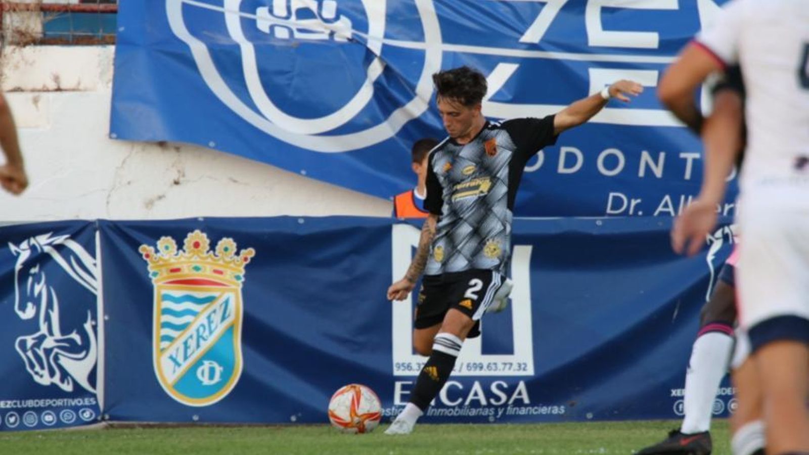 Ramón García protagonizó una bonita acción al final del primer tiempo.