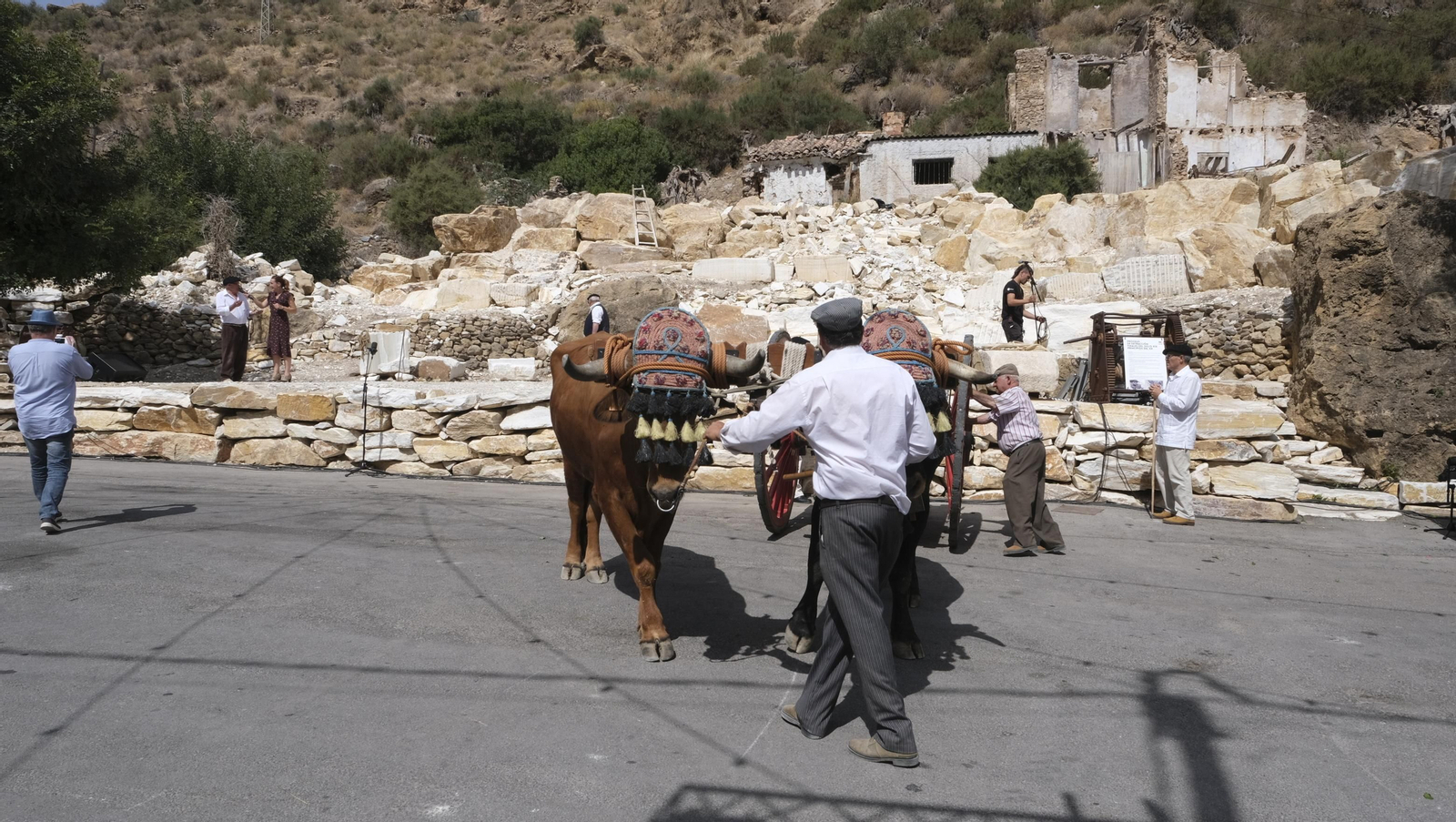 Imágenes de la recreación histórica Canteros y Caciques, en Macael