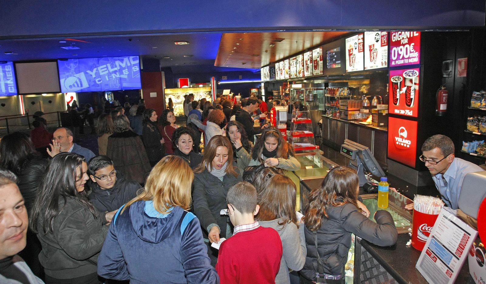 Lugar de venta de entradas en Yelmo cines.