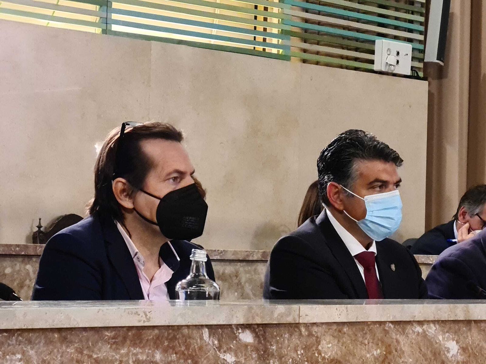 Los concejales de Ciudadanos, en el Pleno