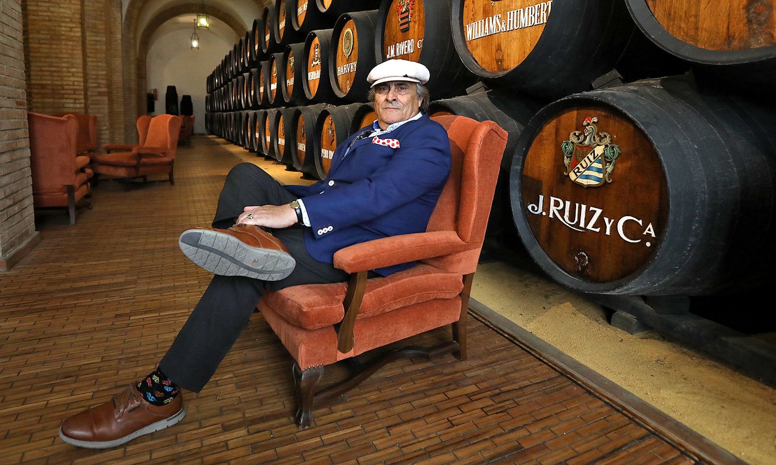 José de la Tomasa, posando en San Ginés.