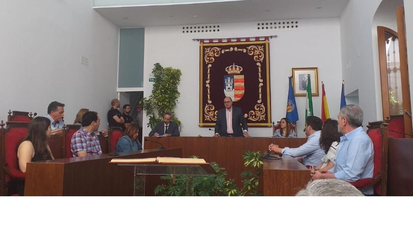 El alcalde de Posadas, Emilio Martínez (PSOE), durante un Pleno.