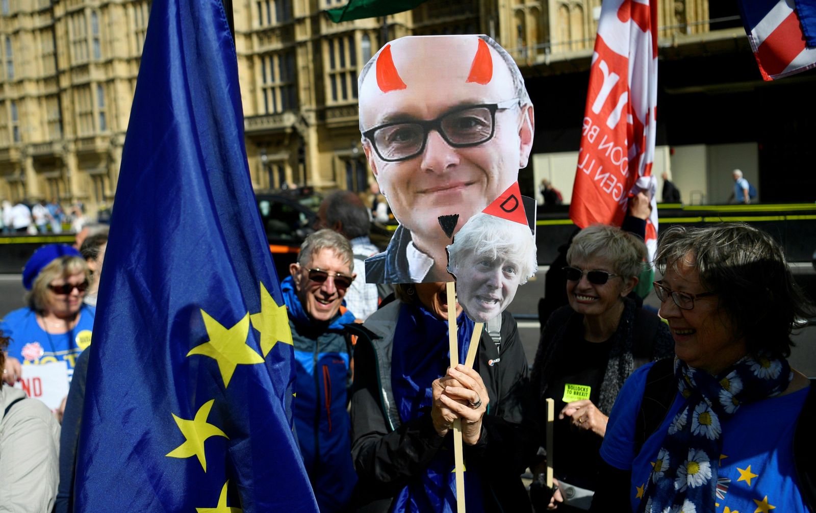 Manifestantes en contra del Brexit en Londres.