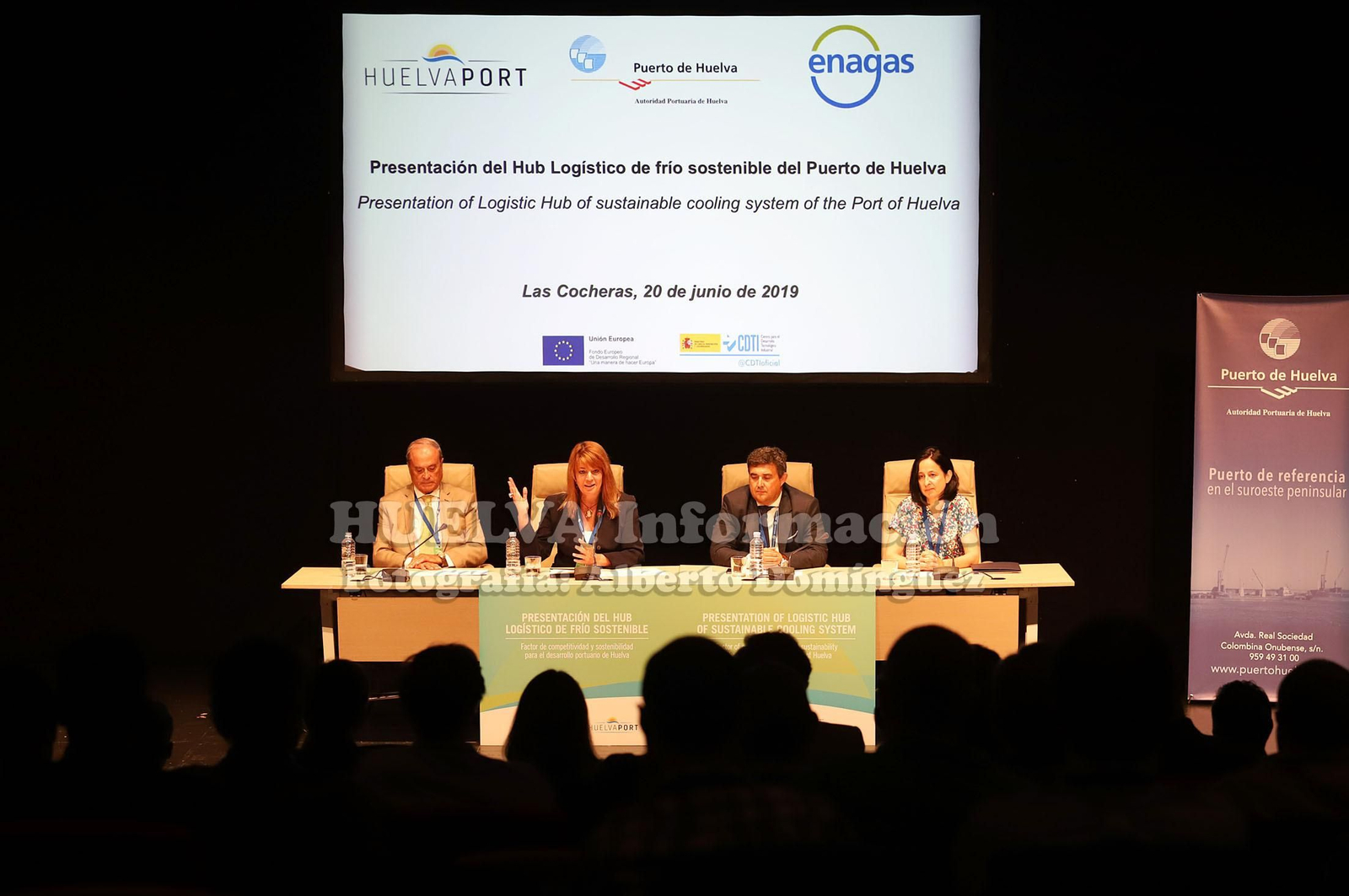 Imágenes de la presentación de la ciudad del frío del Puerto de Huelva