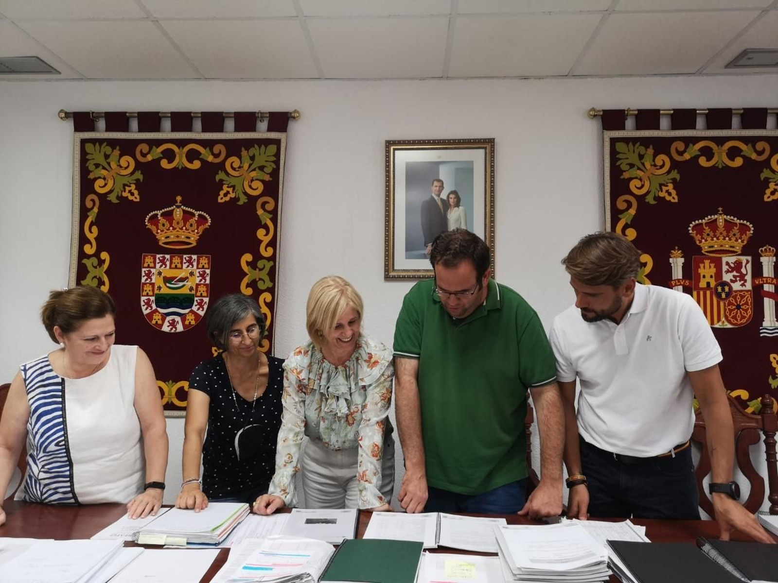 Reunión de García-Pelayo en el Ayuntamiento de La Barca, en una imagen reciente.