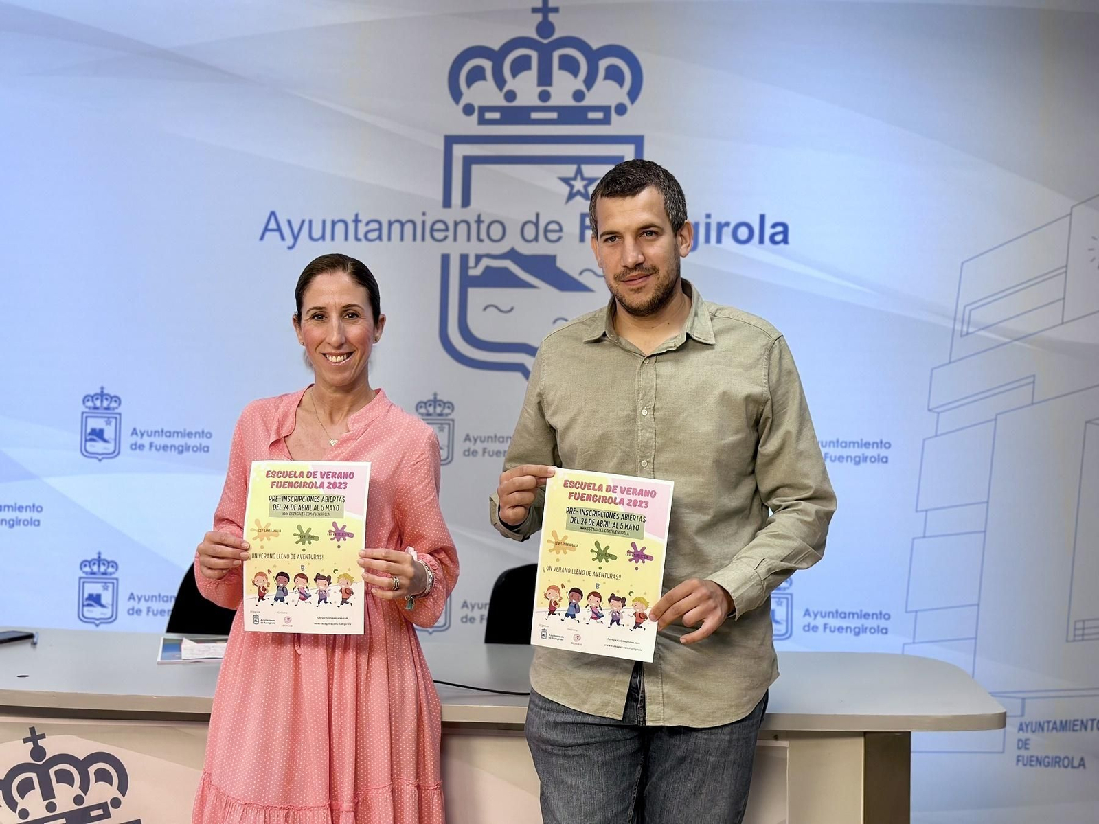 Carmen Díaz y Fran Rueda durante la presentación de la iniciativa. Carmen Díaz y Fran Rueda durante la presentación de la iniciativa.