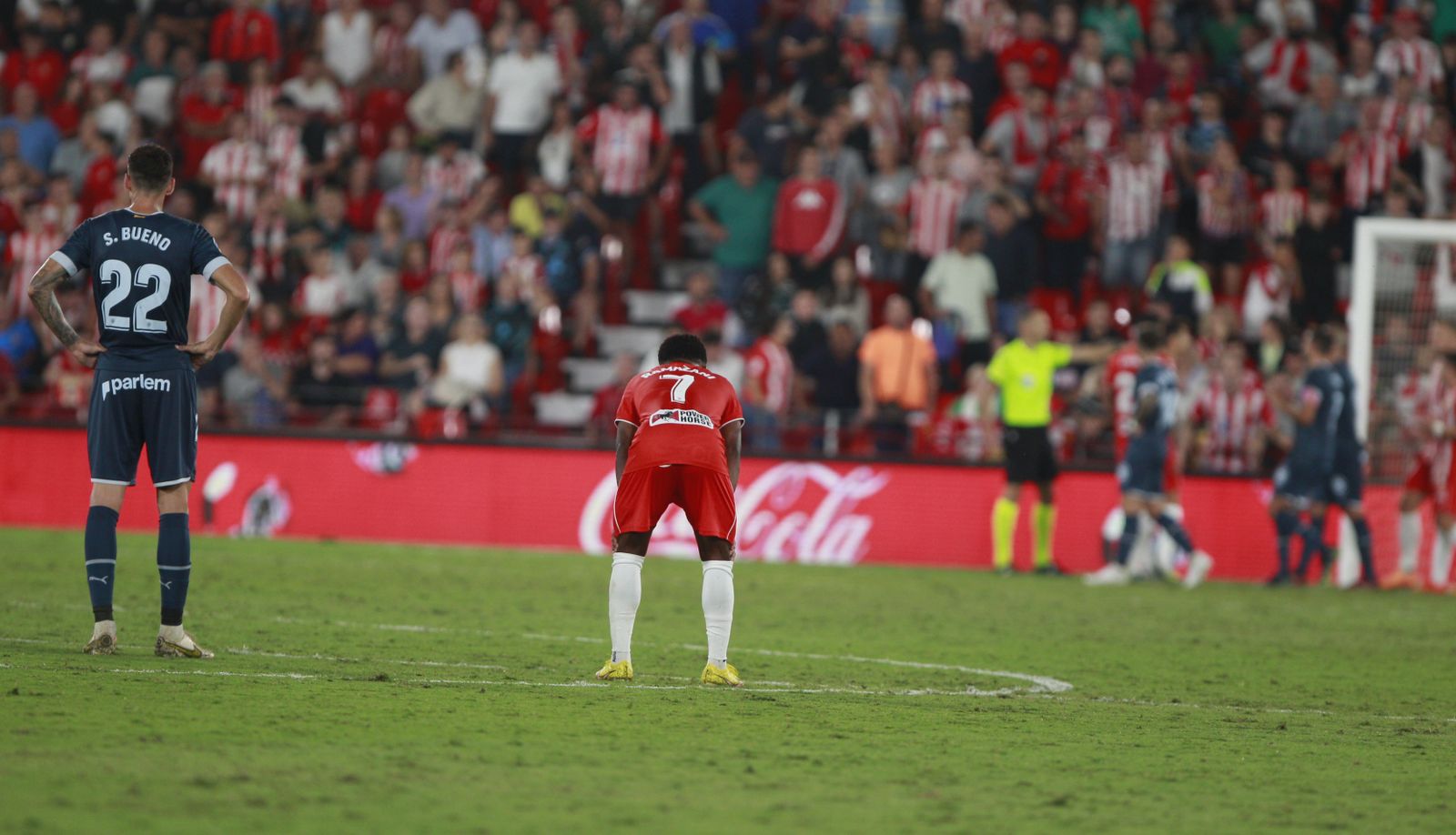 Imágenes del partido de fútbol U.D. Almería-Girona F.C.