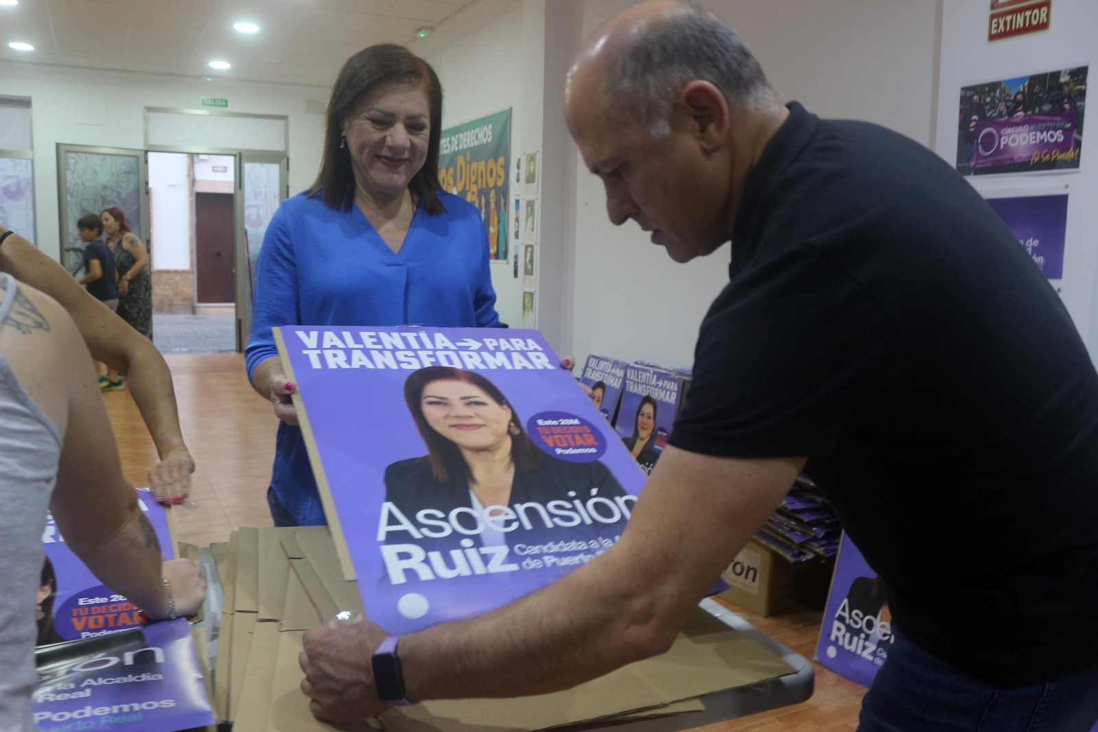 Las imágenes del comienzo de la campaña electoral en Puerto Real