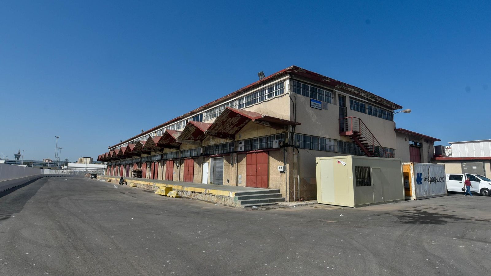 Las instalaciones de la antigua lonja pesquera de Algeciras.