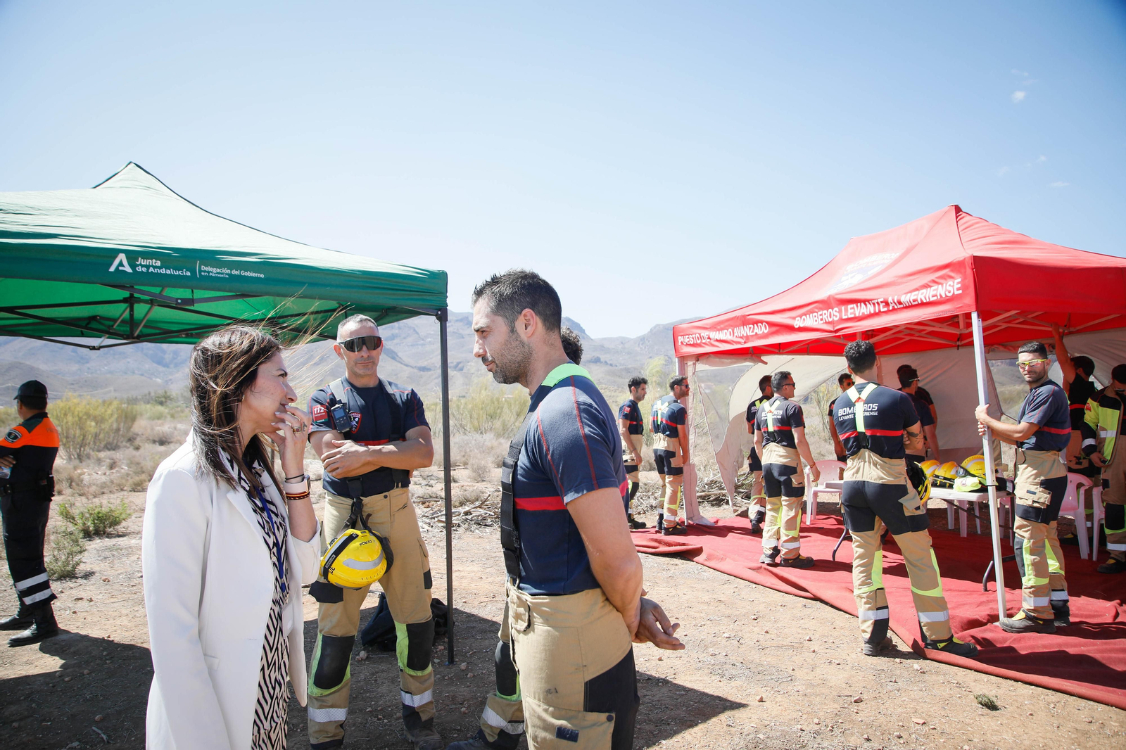 Así se ha vivido el simulacro de incendio forestal en Turre