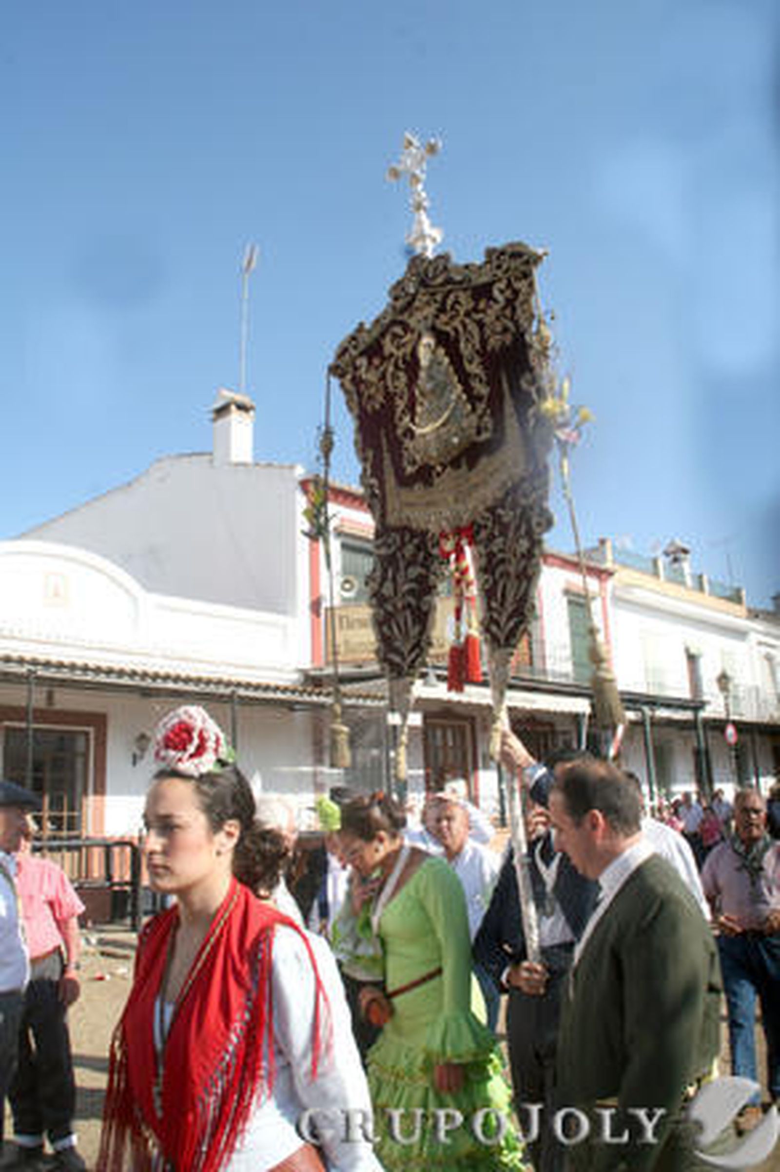 Las imágenes de la misa de romeros