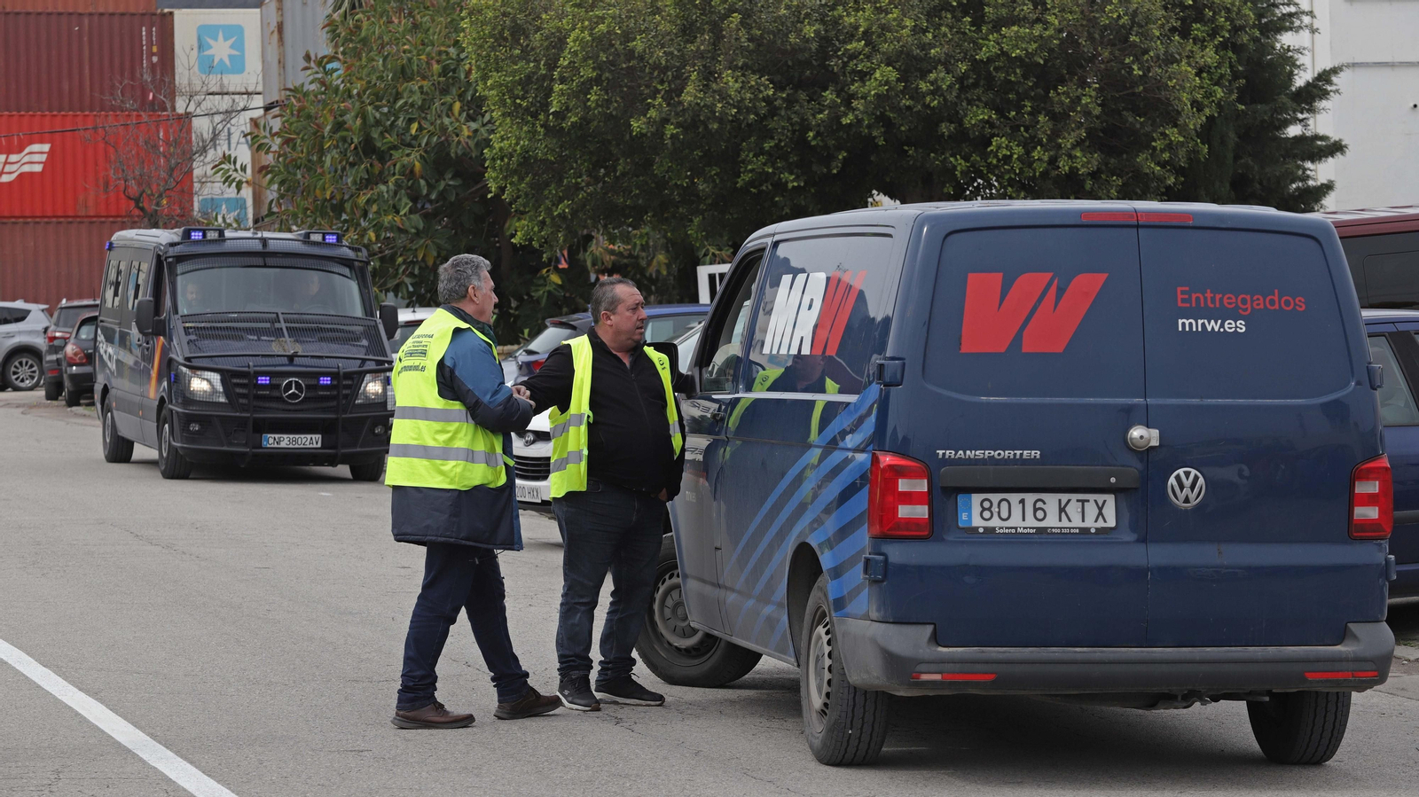 Fotos de la cuarta jornada de huelga de camioneros en Algeciras