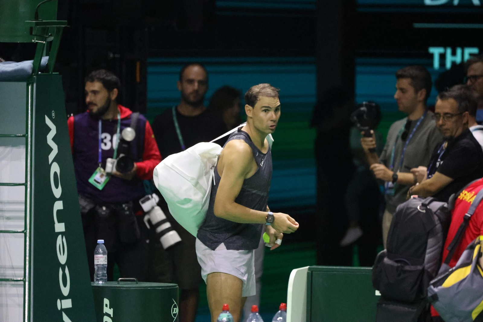 Rafa Nadal se machaca en el Carpena