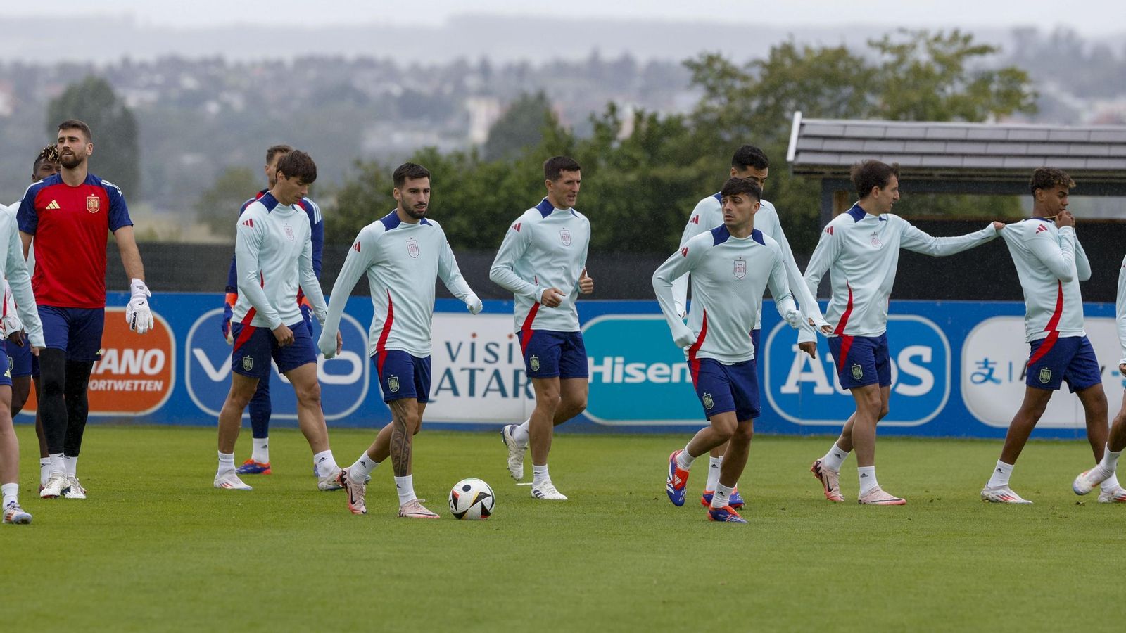 Las fotos de España antes del partido contra Alemania