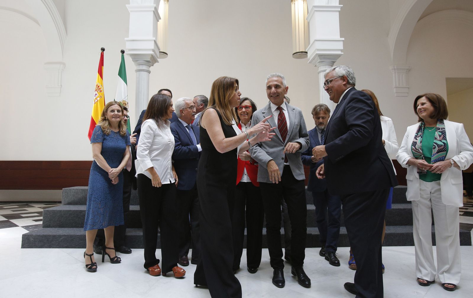 Susana Díaz, en la última posesión de consejeros de su Gobierno.