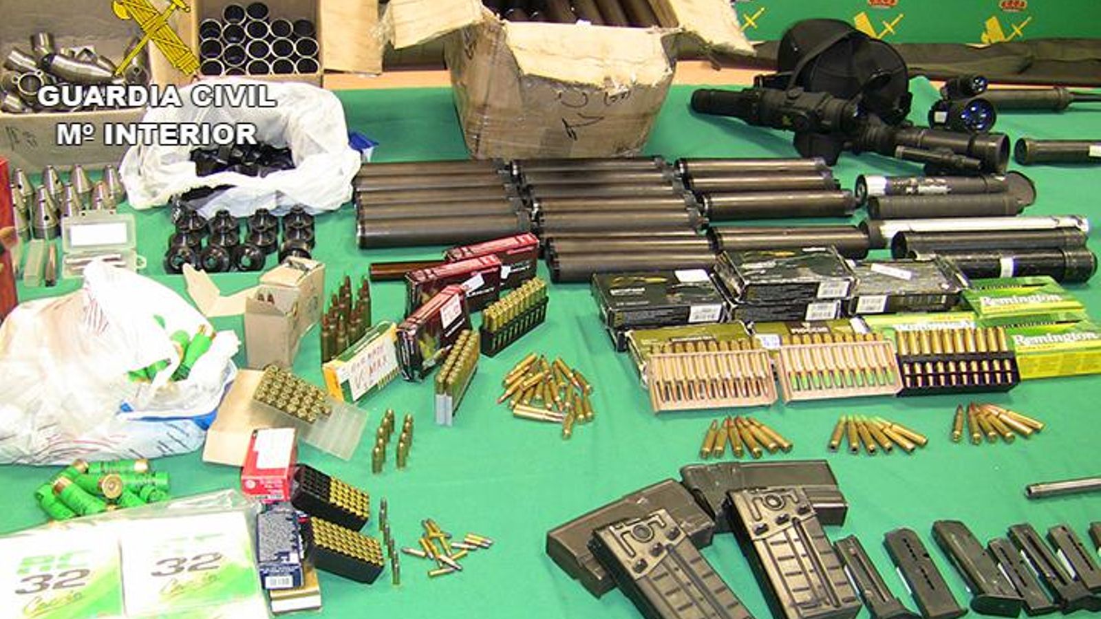 Algunas de la piezas intervenidas.