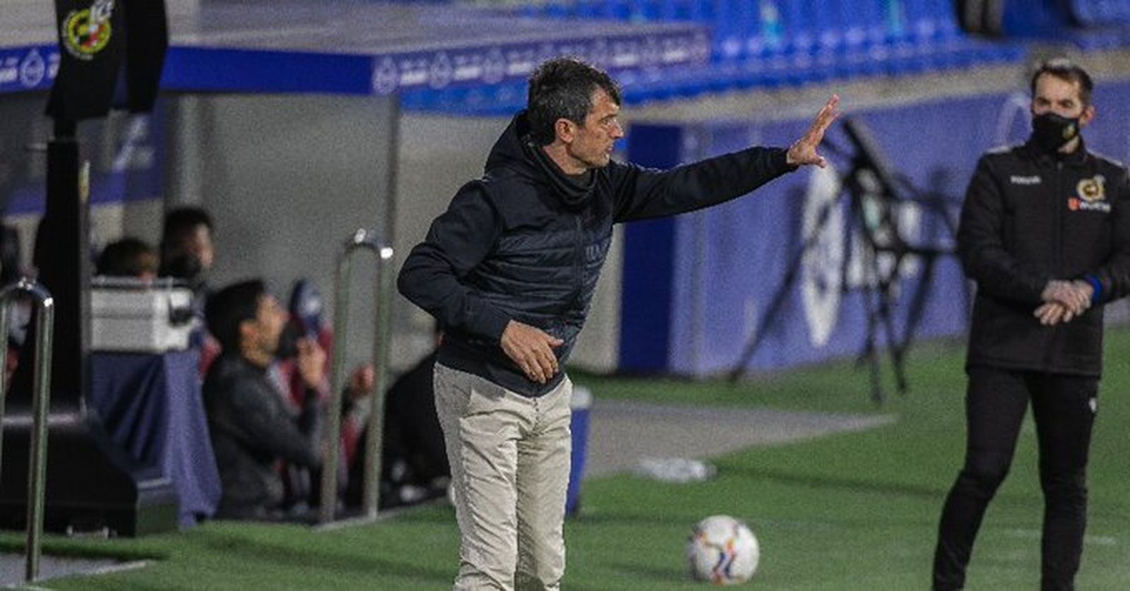 Pacheta, durante el choque