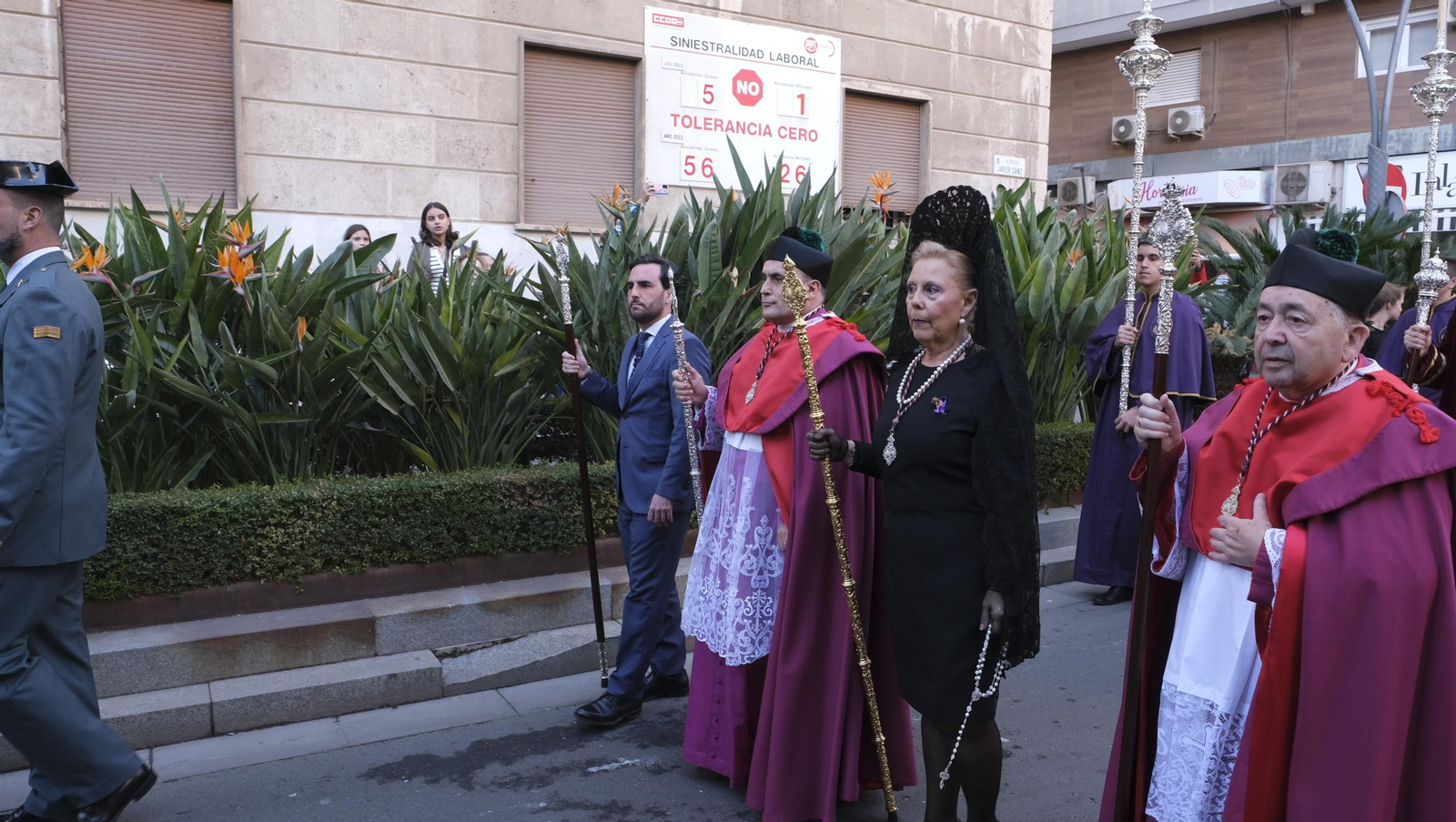 La procesión de Pasión en Almería, en imágenes