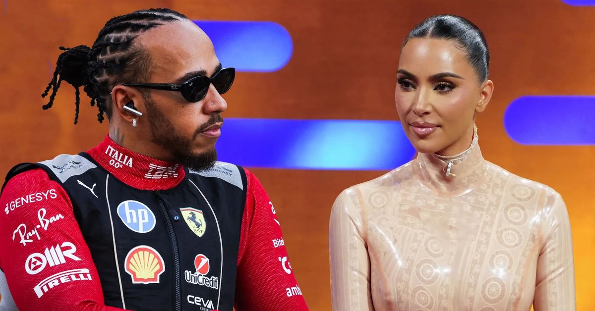Kim Kardashian y Lewis Hamilton confirman su romance en la Super Bowl con un beso viral